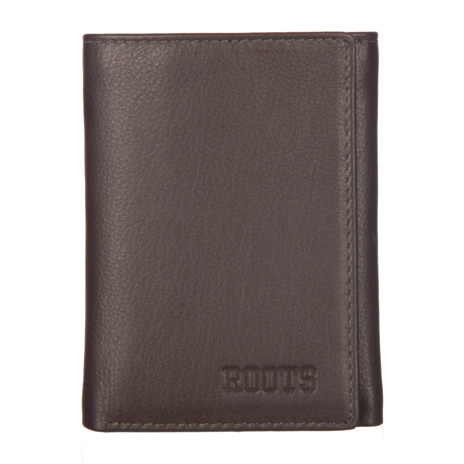 ROOTS Leather RFID Trifold Wallet