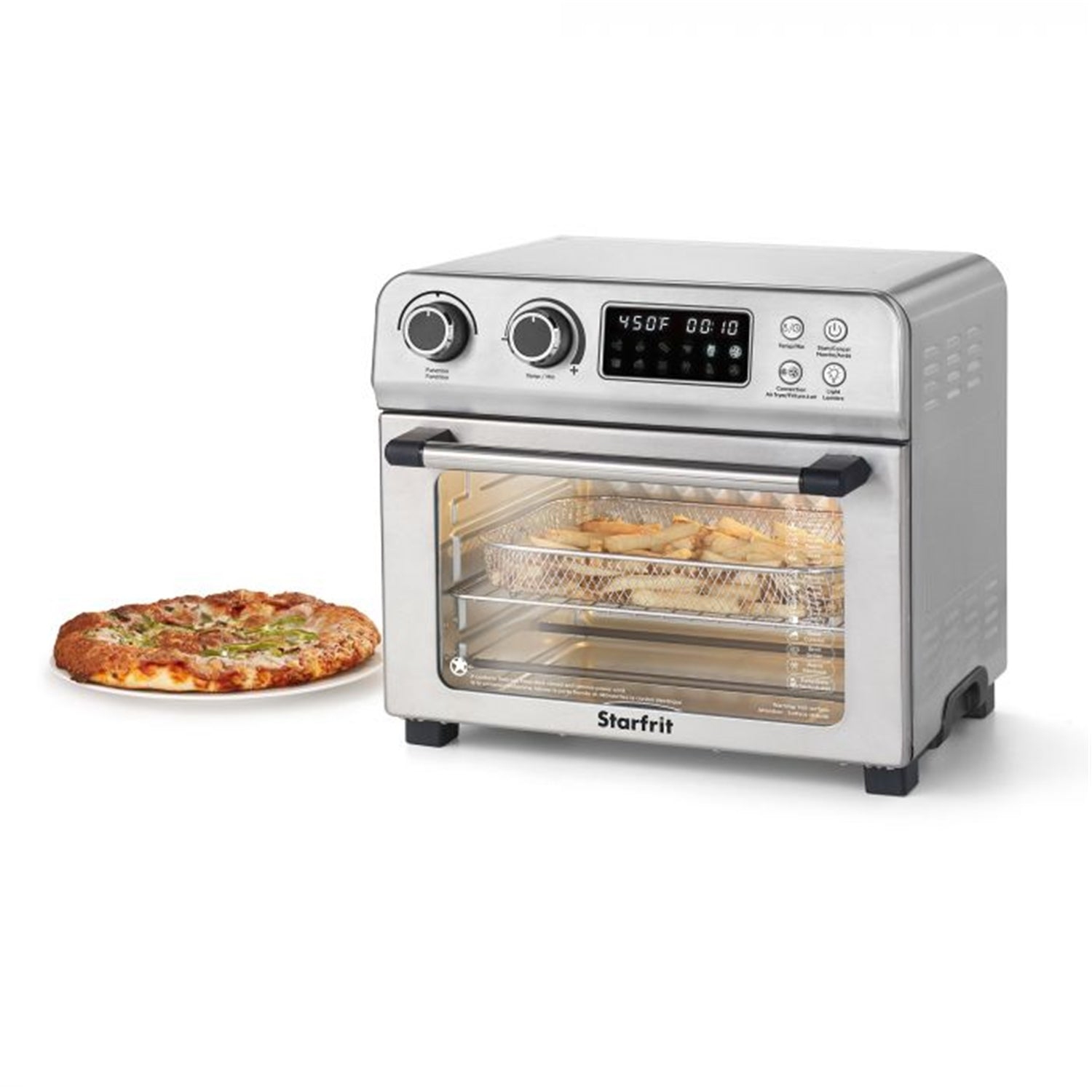 Starfrit Air Fryer & Convection Oven with 10 Cooking Modes and Stainless Steel Exterior