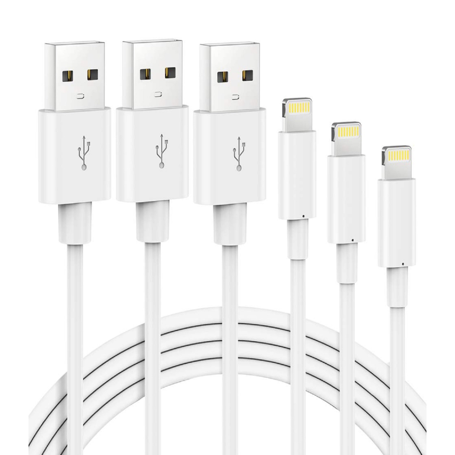 6FT MFi Certified USB to Lightning Cable Fast Charging & Sync USB Cord for iPhone 14/13/12/11/XS/XR/X/8/7/6/5 SE iPad Air Mini Pro iPod Durable Long