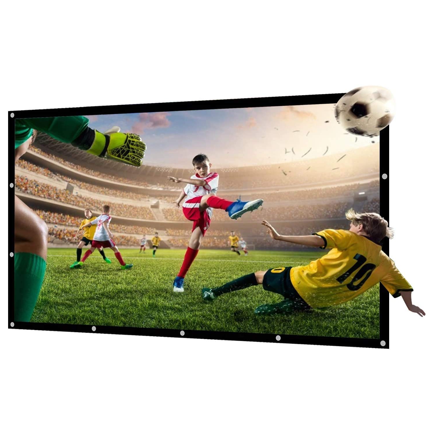 NIERBO 100inch(247x140cm) Portable Projector Screen Outdoor Movie Screen for Projection for Home Theater
