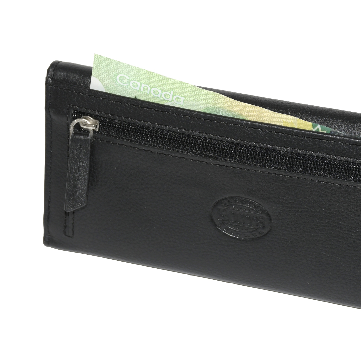 ROOTS Ladies' Slim Leather Clutch Wallet