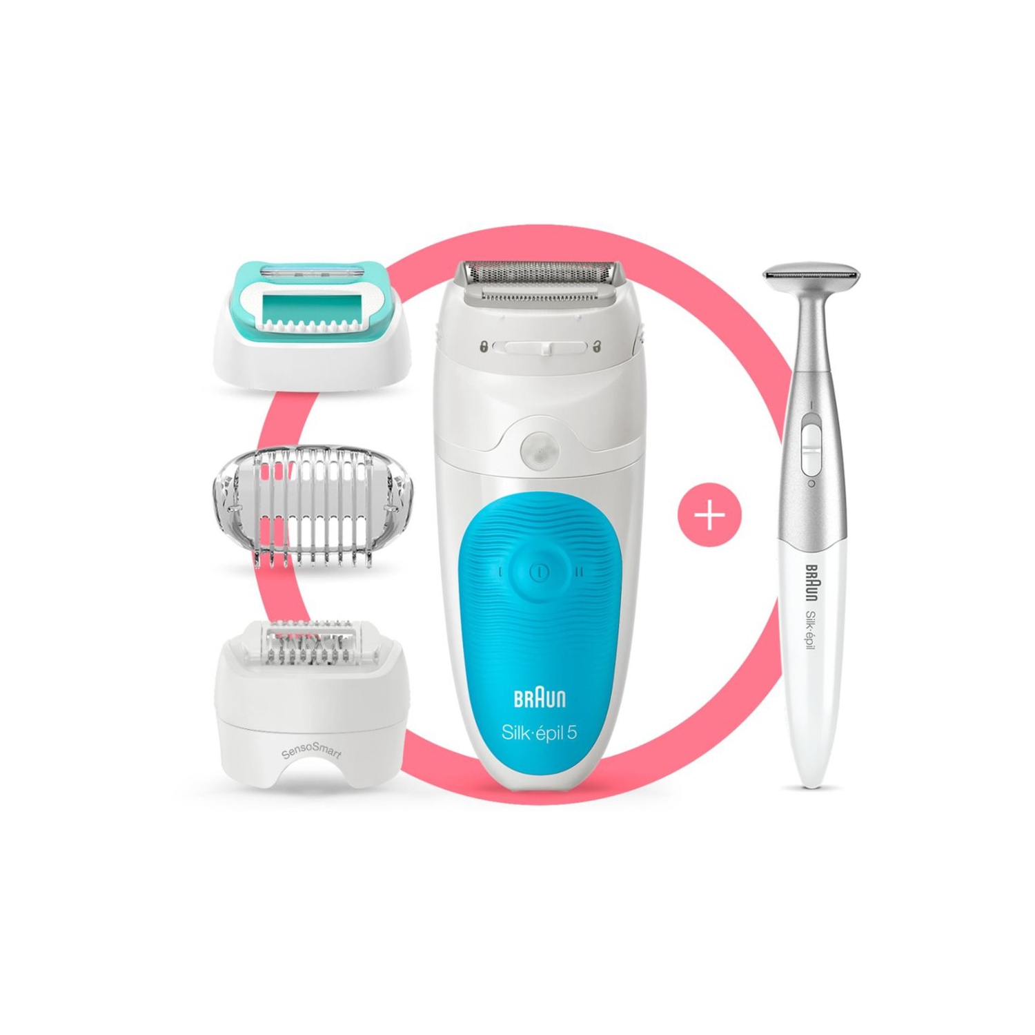 Braun Silk Epilator 5 - White/Blue - Brand New