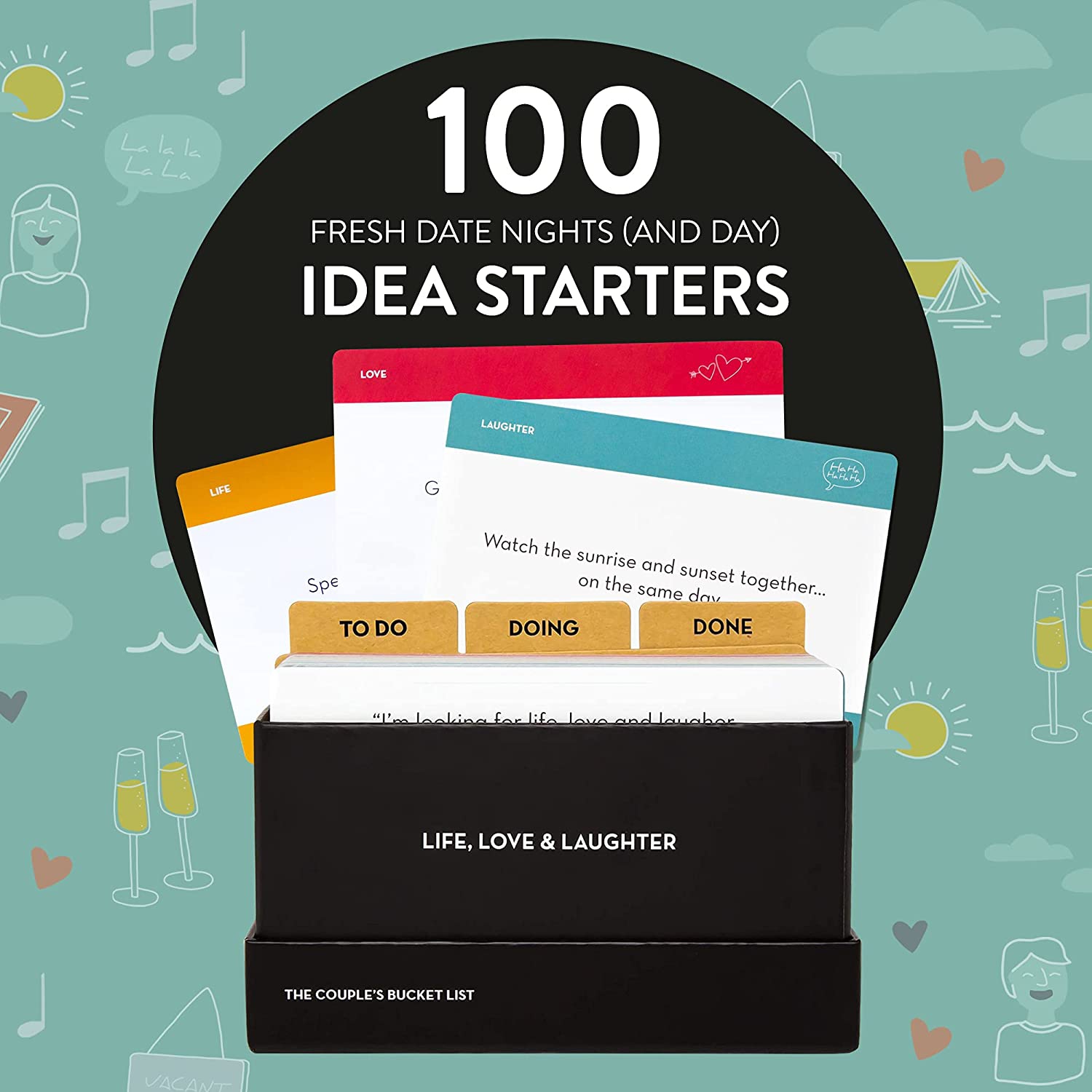 Flowjo - The Couple's Bucket List - 100 Date Ideas Card Game