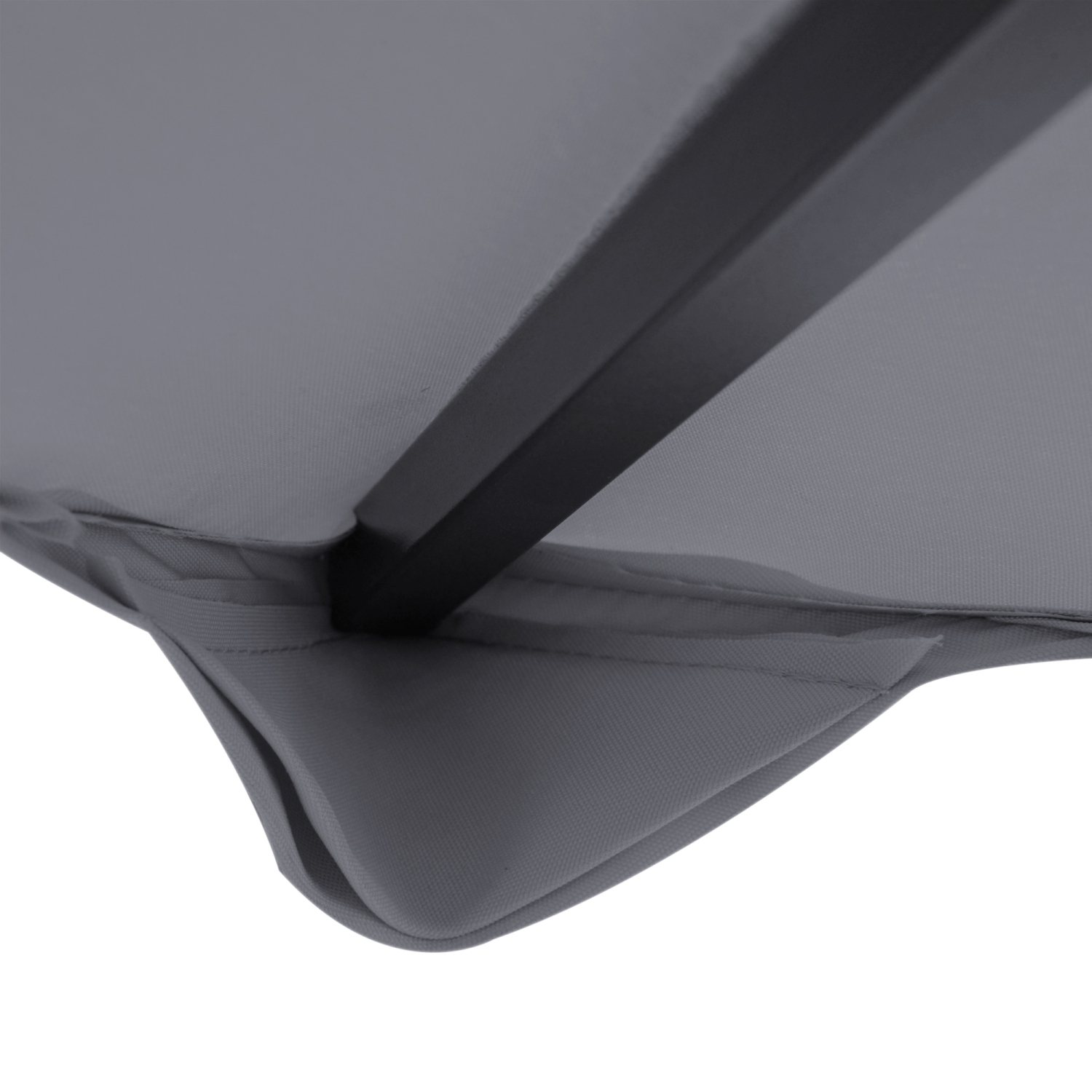 Outsunny 9.84' x 9.84' Square 2-Tier Gazebo Canopy Replacement Top Cover Outdoor Garden Sun Shade, Dark Grey