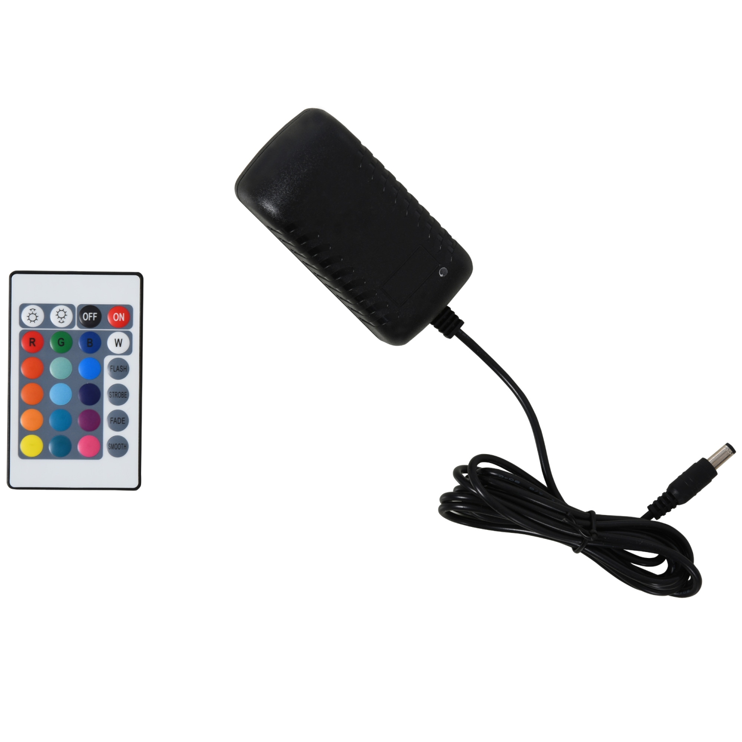 Meuble pour téléviseur mesurant jusqu’à 75 po et doté d’un éclairage à DEL avec rangement de HOMCOM, console multimédia, blanc