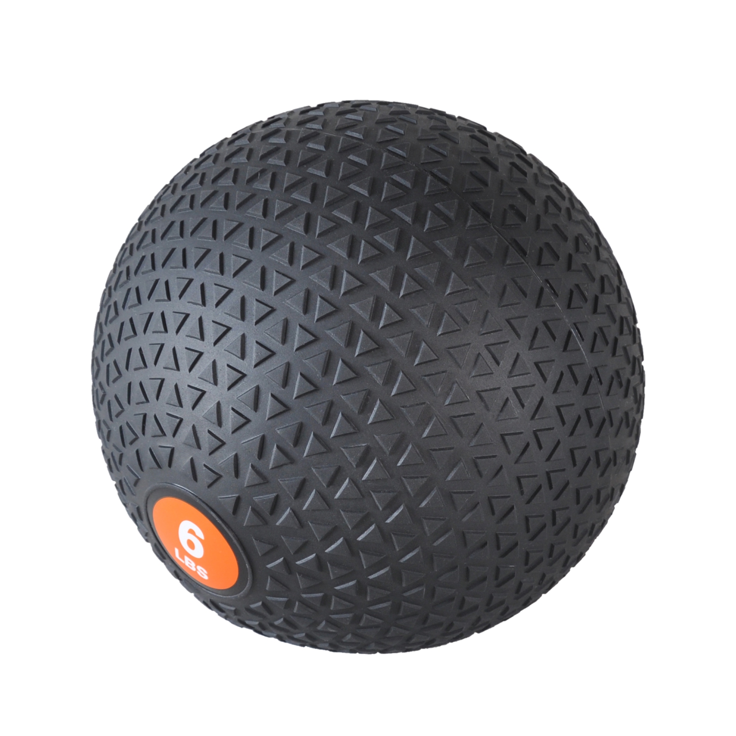 PRISP Weighted Medicine Slam Ball - Fitness Ball with Easy Grip Textured Surface, 6 lb