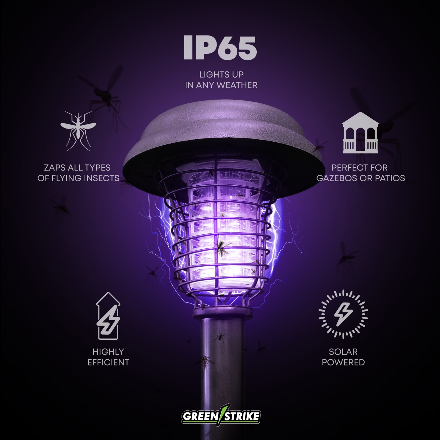 Lanterne solaire/sur piquet 2-en-1 GREENSTRIKE - 964