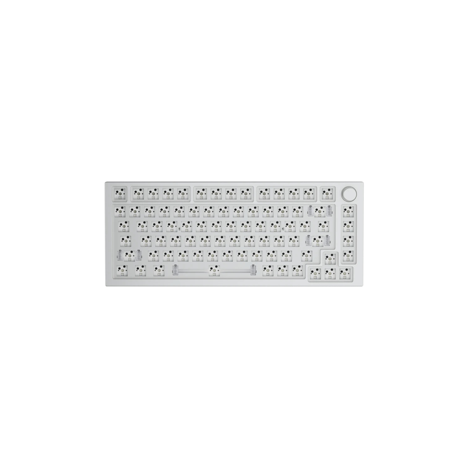 Glorious GMMK PRO Barebones 75% Keyboard - White