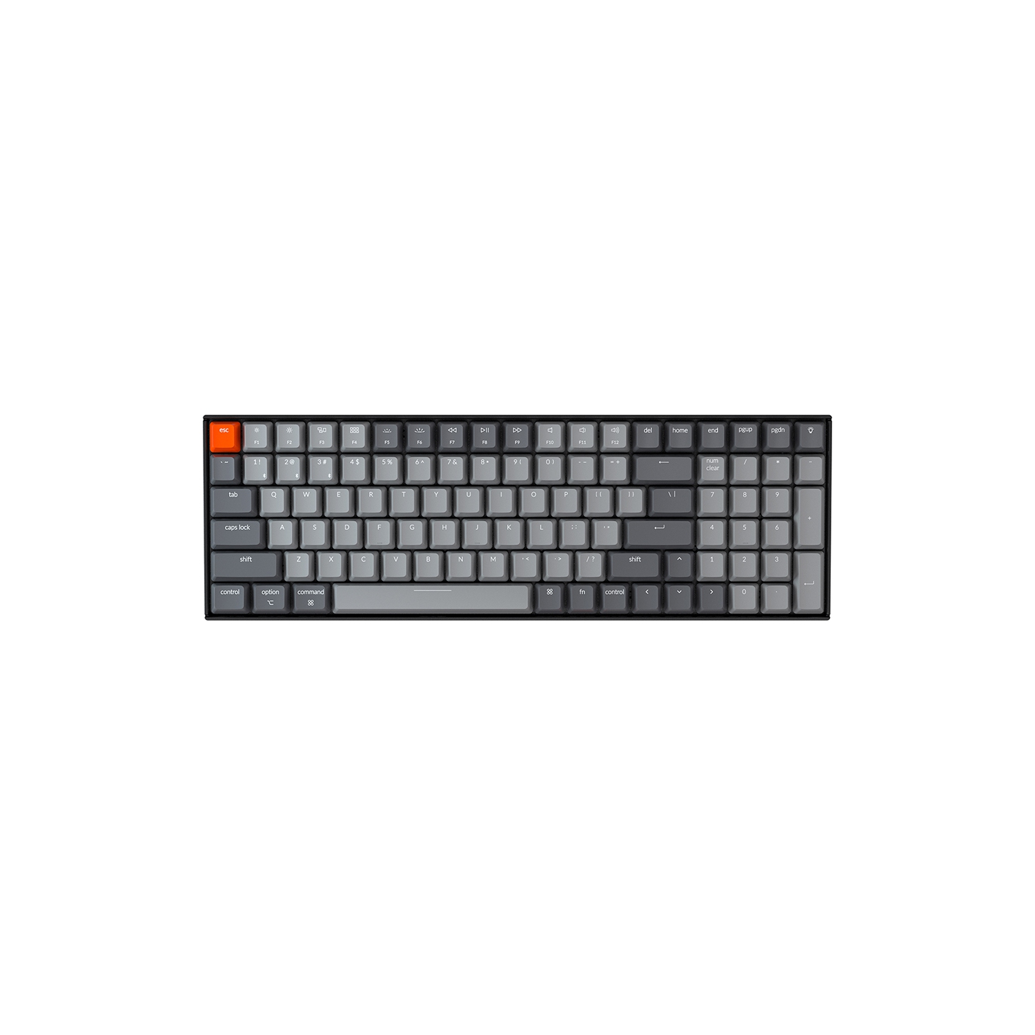 Keychron K4 V2 Wireless Mechanical Keyboard - Black - RGB - Gateron Pro Blue - 96% Layout - Windows Mac OS Linux Android (K4-B2)