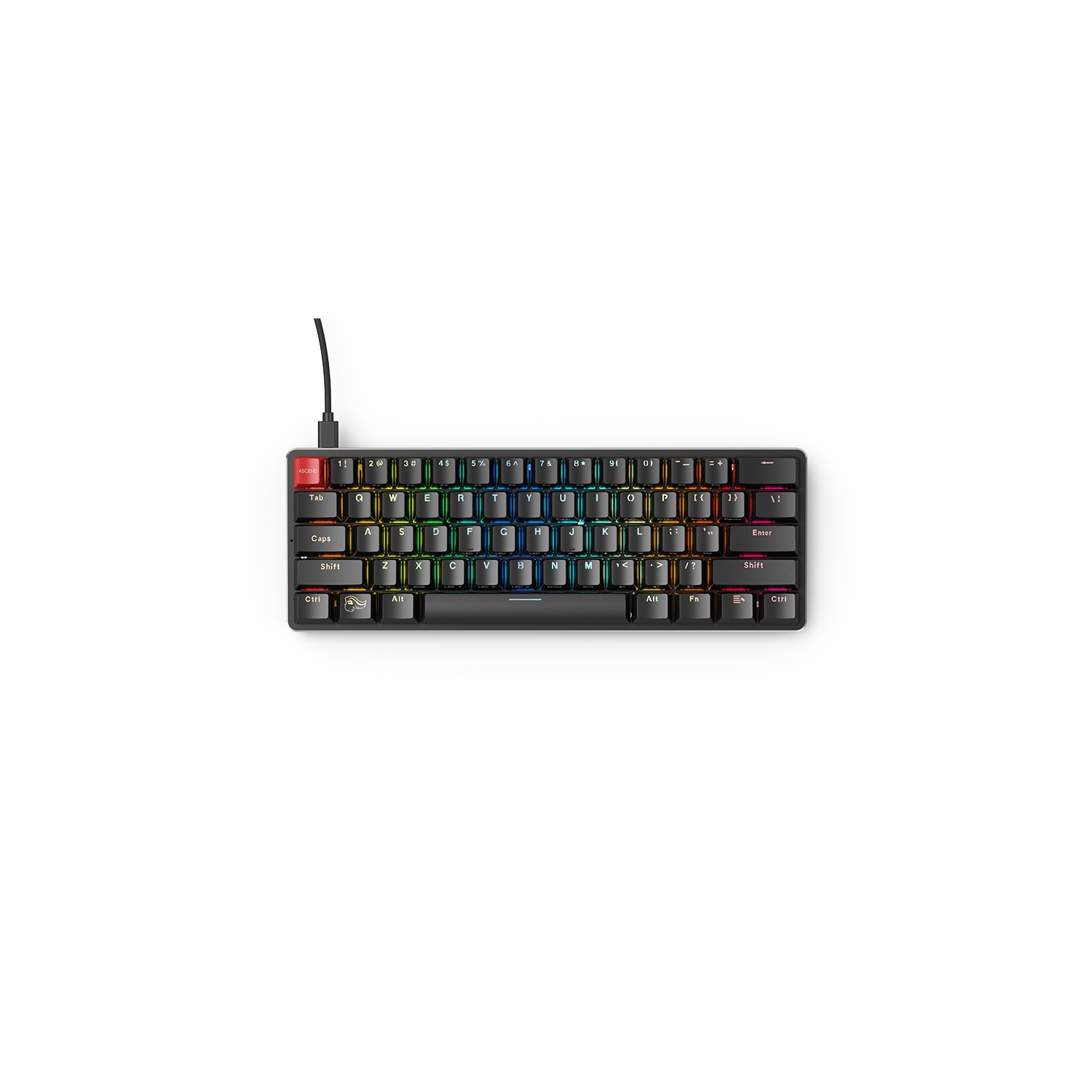 Glorious GMMK Compact 60% Pre assembled Keyboard- Gateron Brown
