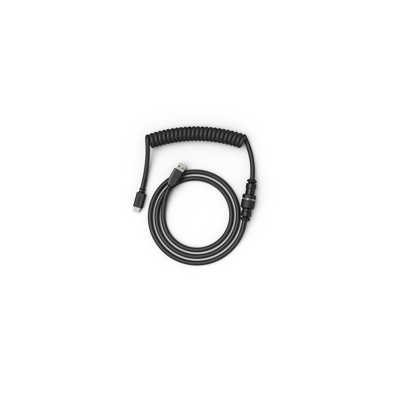 Glorious Coiled USB-C Cable - Phantom
