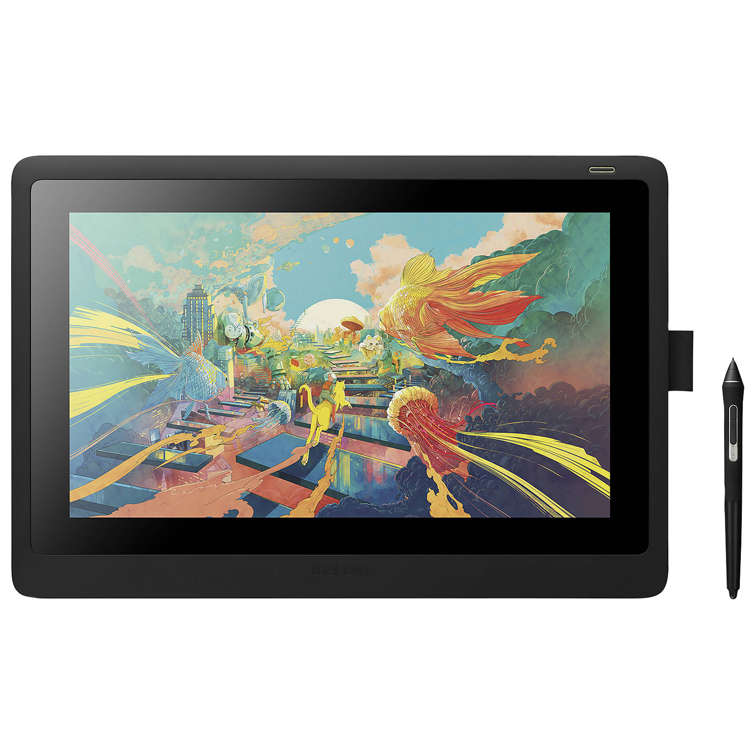 Wacom Cintiq 16 Creative Pen Display 13.6"x7.6" Graphic Tablet with Pro Pen 2 Stylus (DTK1660K0A)