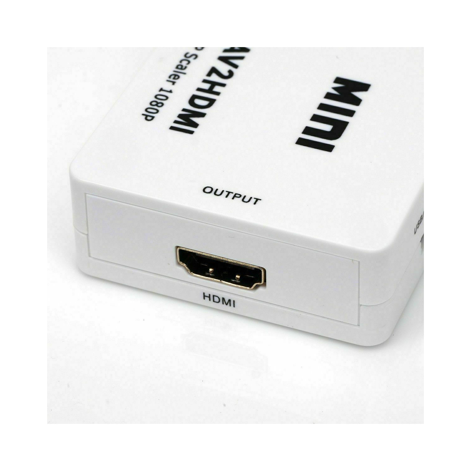 AV To HDMI Adapter Converter Video Audio Composite AV 720p 1080p Upscaler CVBS