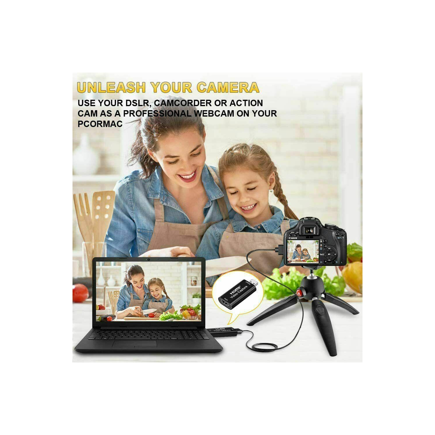Carte de capture vidéo HDMI à USB 2.0 enregistreur d’écran 1080p HD Game Live diffusion en continu