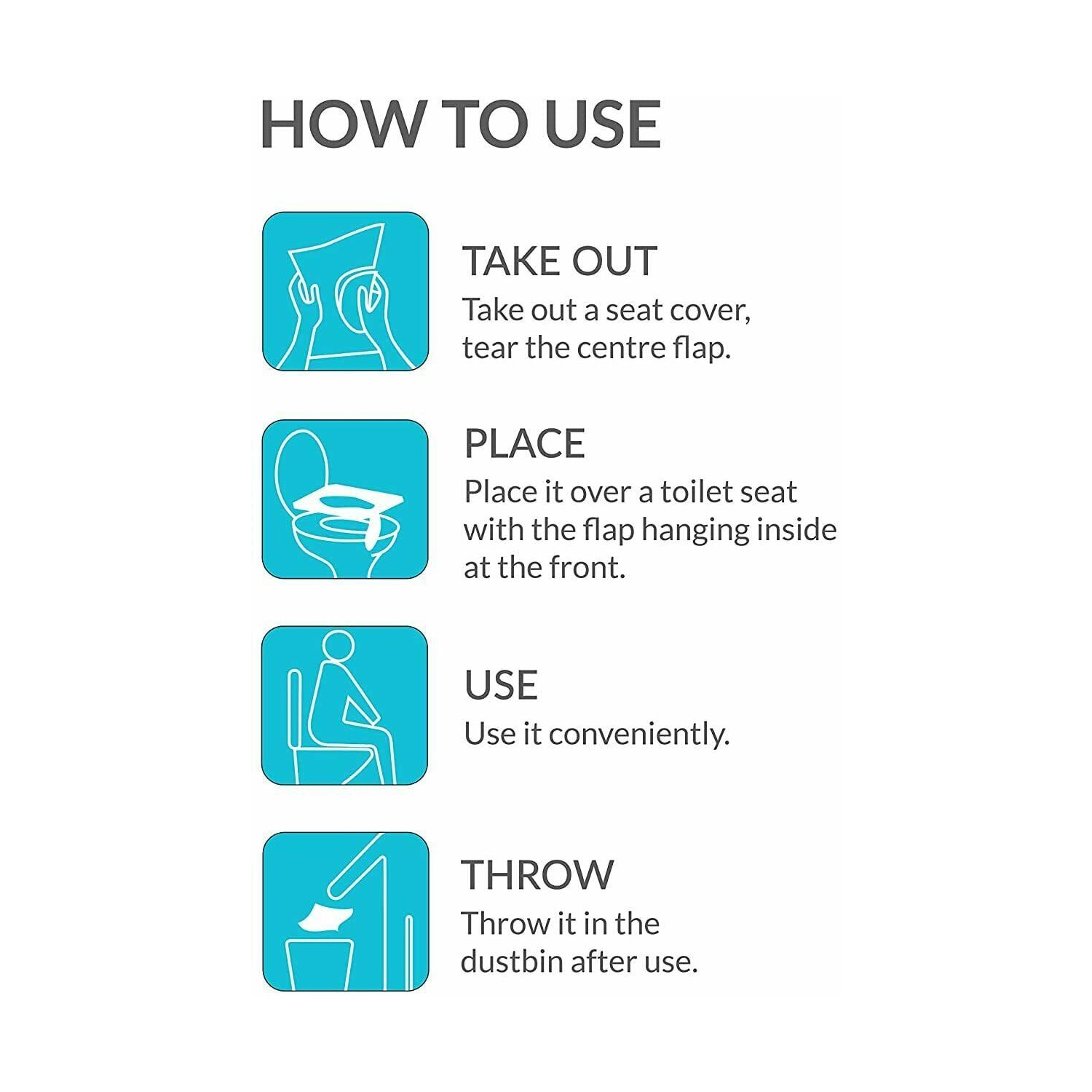 10PC Toilet Seat Covers Paper Travel Flushable Hygienic Disposable Waterproof