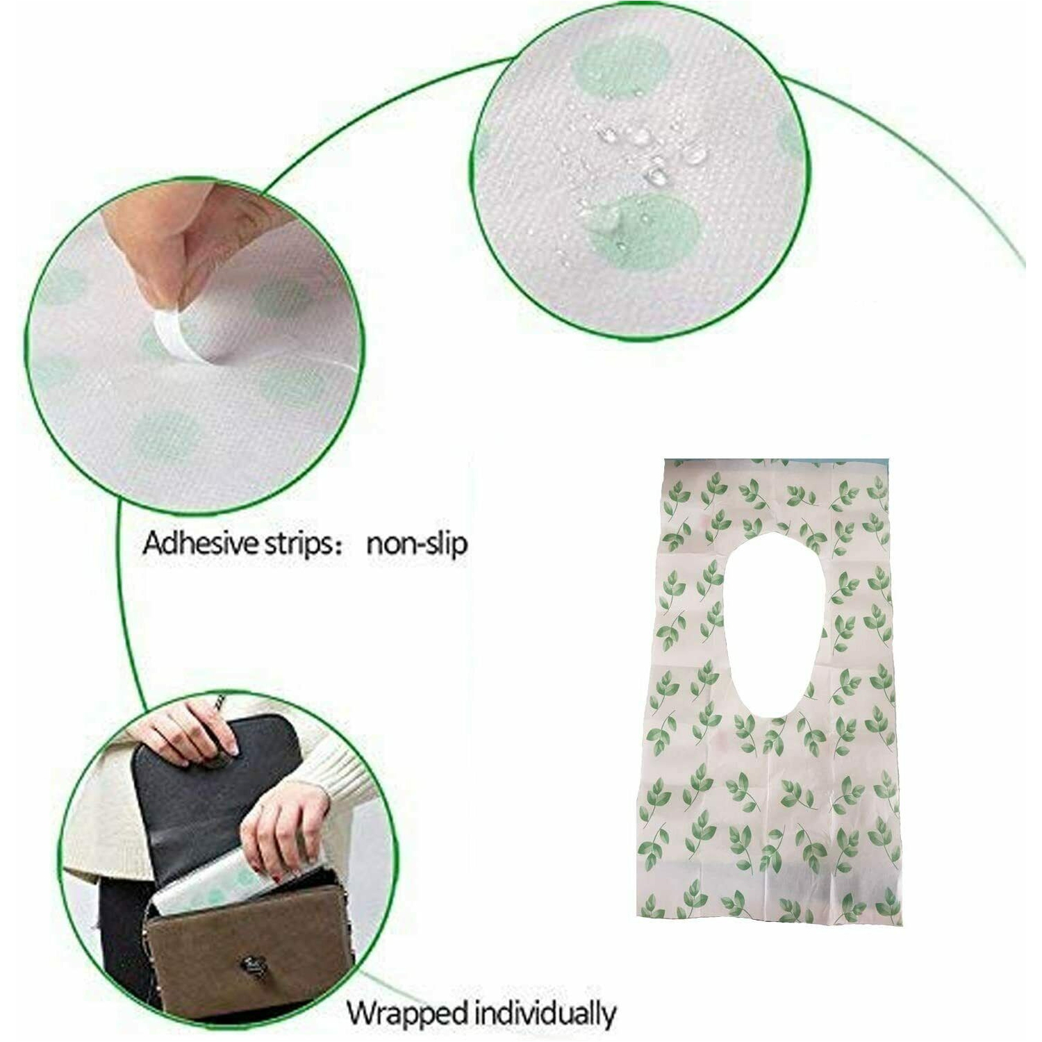 10PC Toilet Seat Covers Paper Travel Flushable Hygienic Disposable Waterproof