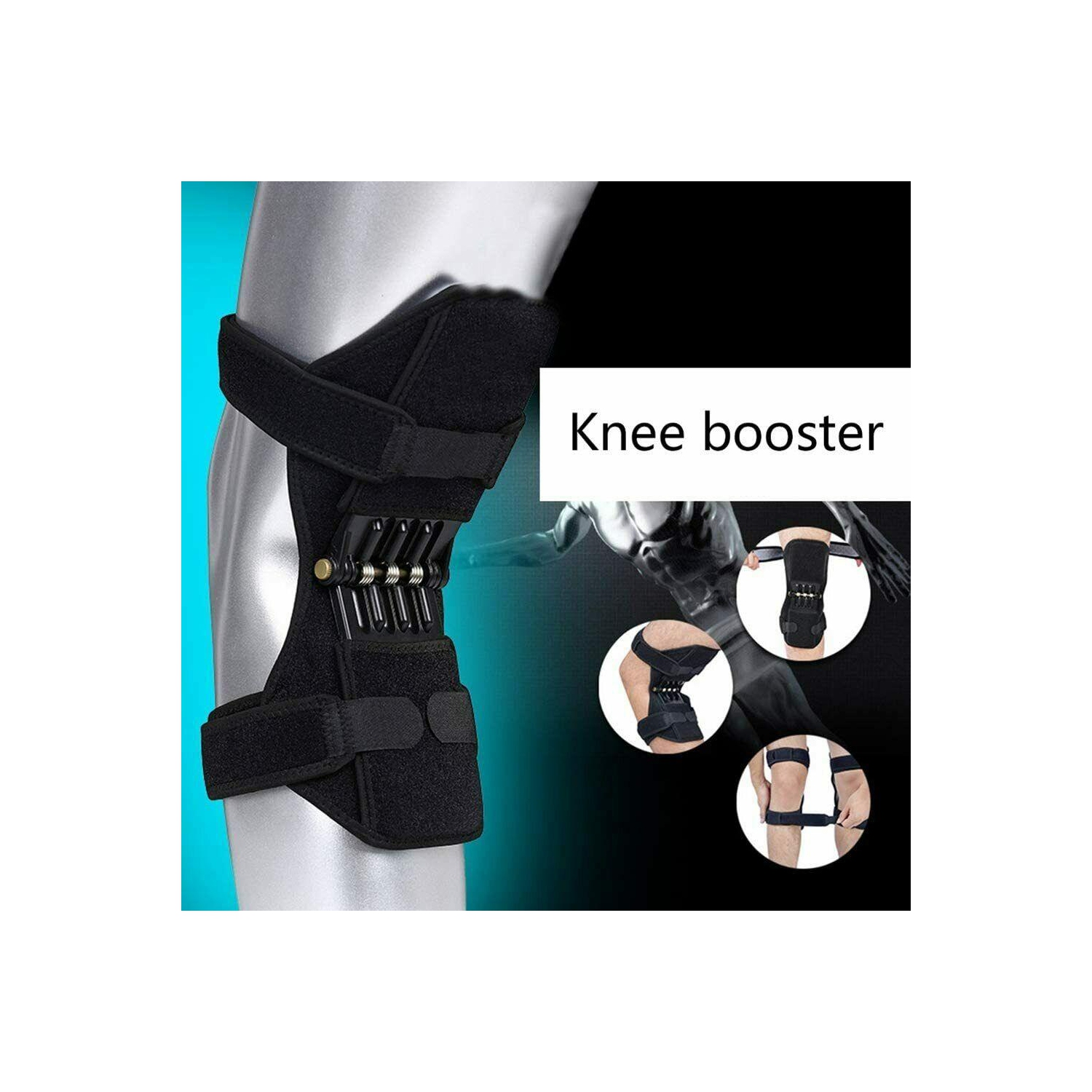 2 stabilisateurs de genoux pour jambes Power Pads Pella soutien de ressort pour genoux