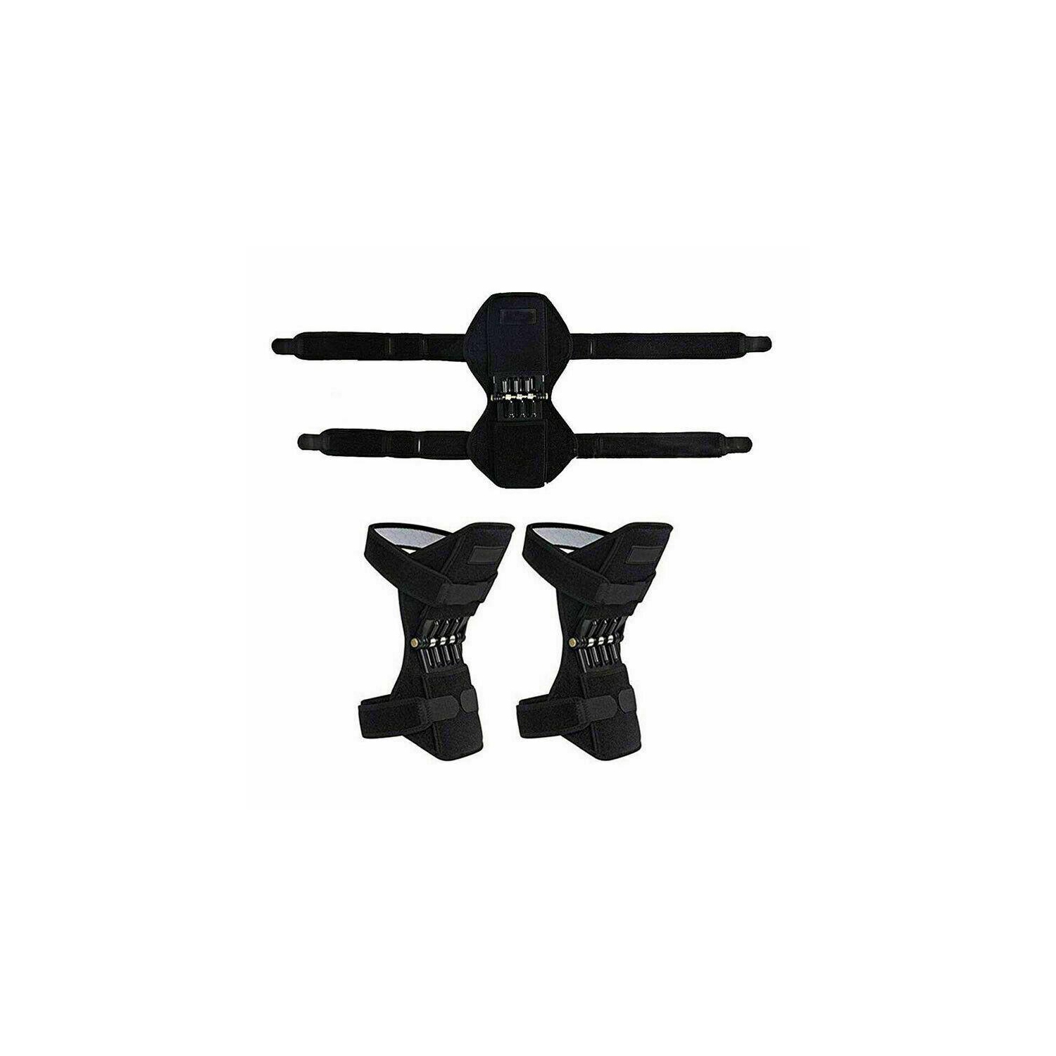 2 coussins de genoux à ressort électriques, support de jambe, rebond, barre stabilisatrice, nouveau