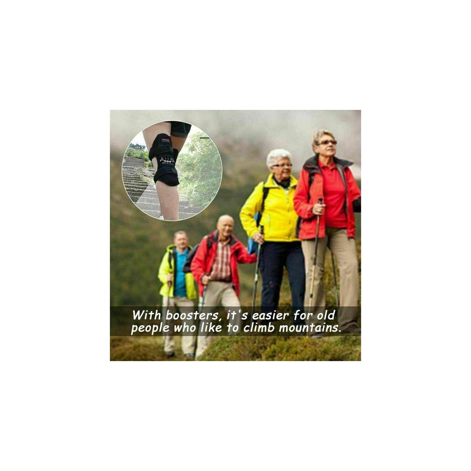 2 coussins de genoux à ressort électriques, support de jambe, rebond, barre stabilisatrice, nouveau