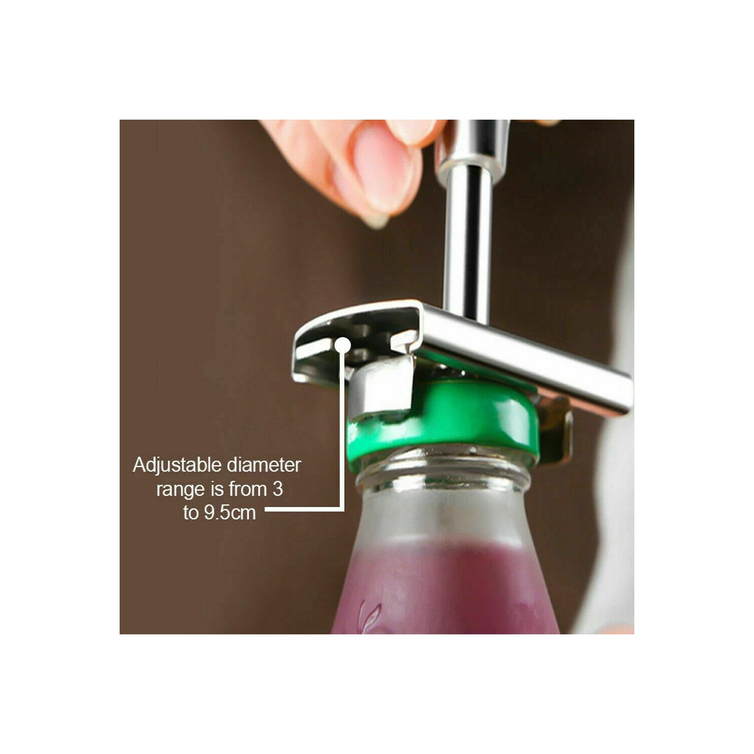 Ouvre-boîte manuel en acier inoxydable Easy Can Jar en bouteille avec ouvre-boîte réglable