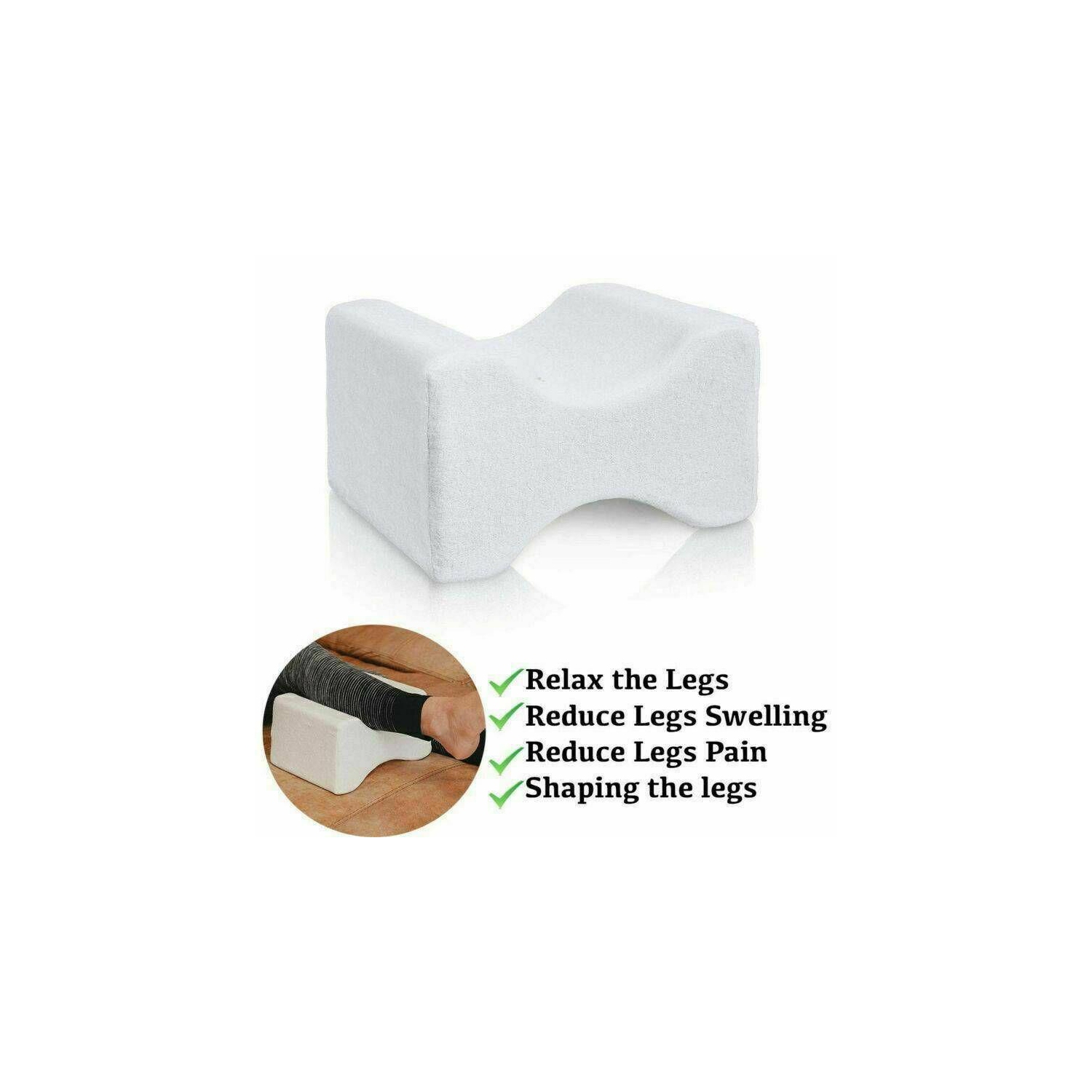 Memory Foam Knee Pillow Orthopedic Adjustable Pain relief for Sciatica Nerve