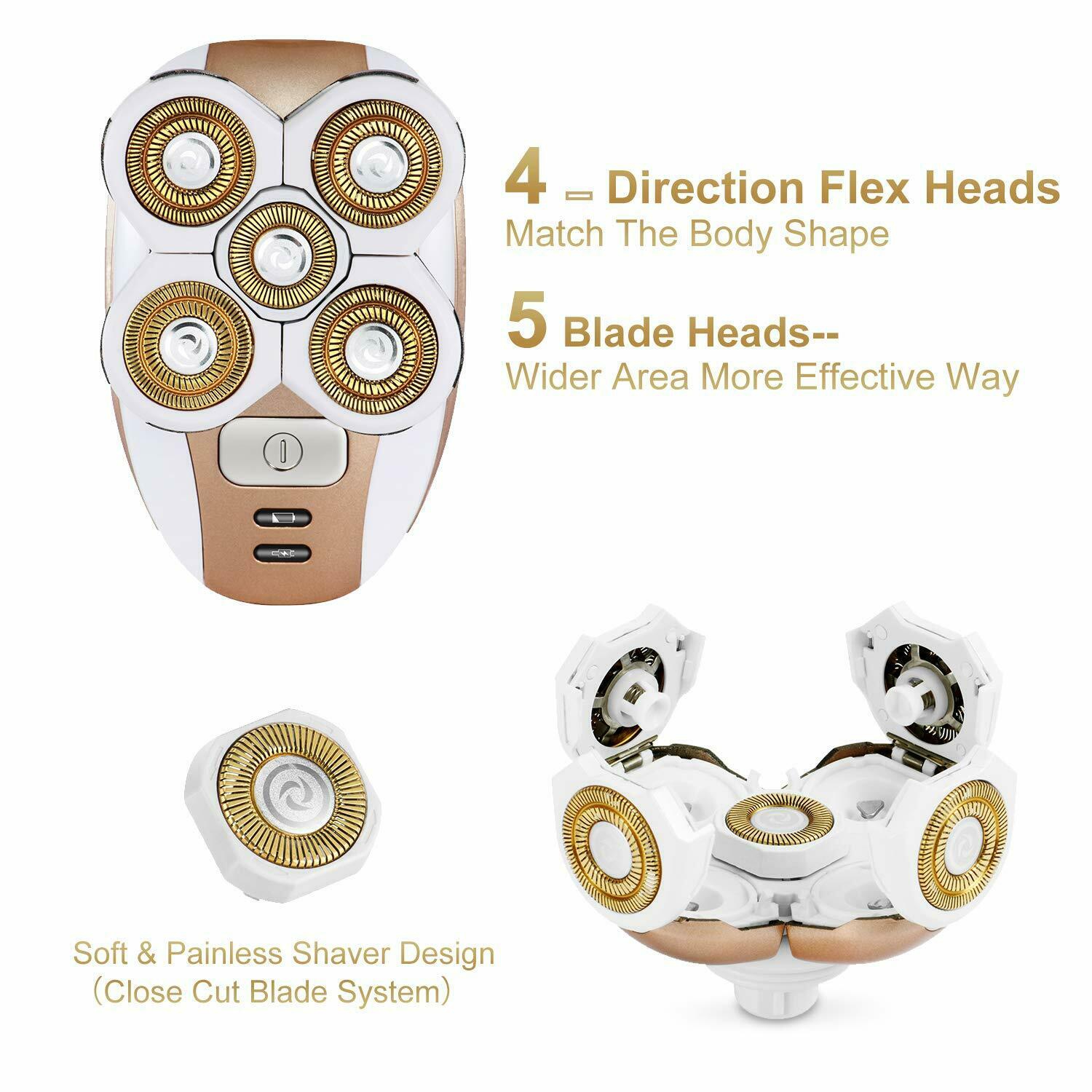 Épilateur électrique pour cheveux pour femmes rasoir électrique avec tondeuse bikini à jambes visage Razor