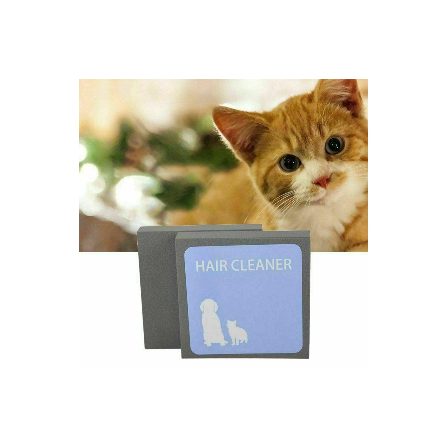 Brosse de nettoyage réutilisable pour poils d'animaux domestiques pour poils d'animaux avec éponge pour poils d'animaux