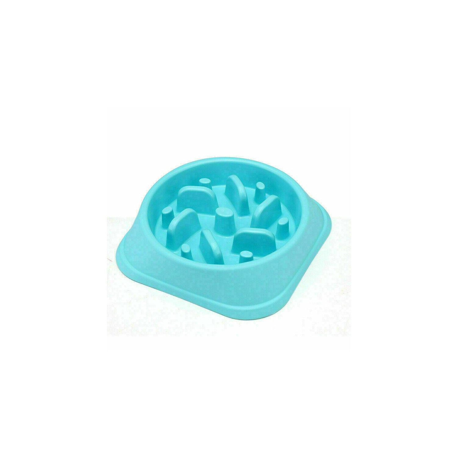 New Pet Dog Slow Food Healthy Anti Slip Gulp Feeder Interactive Dish Bowl Large