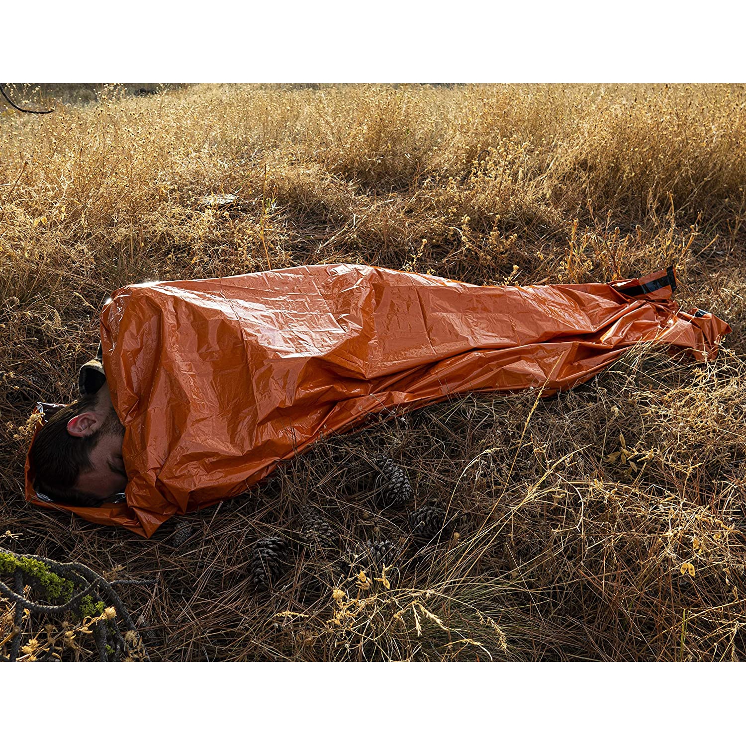 MEKKAPRO SOS Emergency Thermal Bivy Sleeping Bag with Survival Whistle, Survival Bivvy Sack