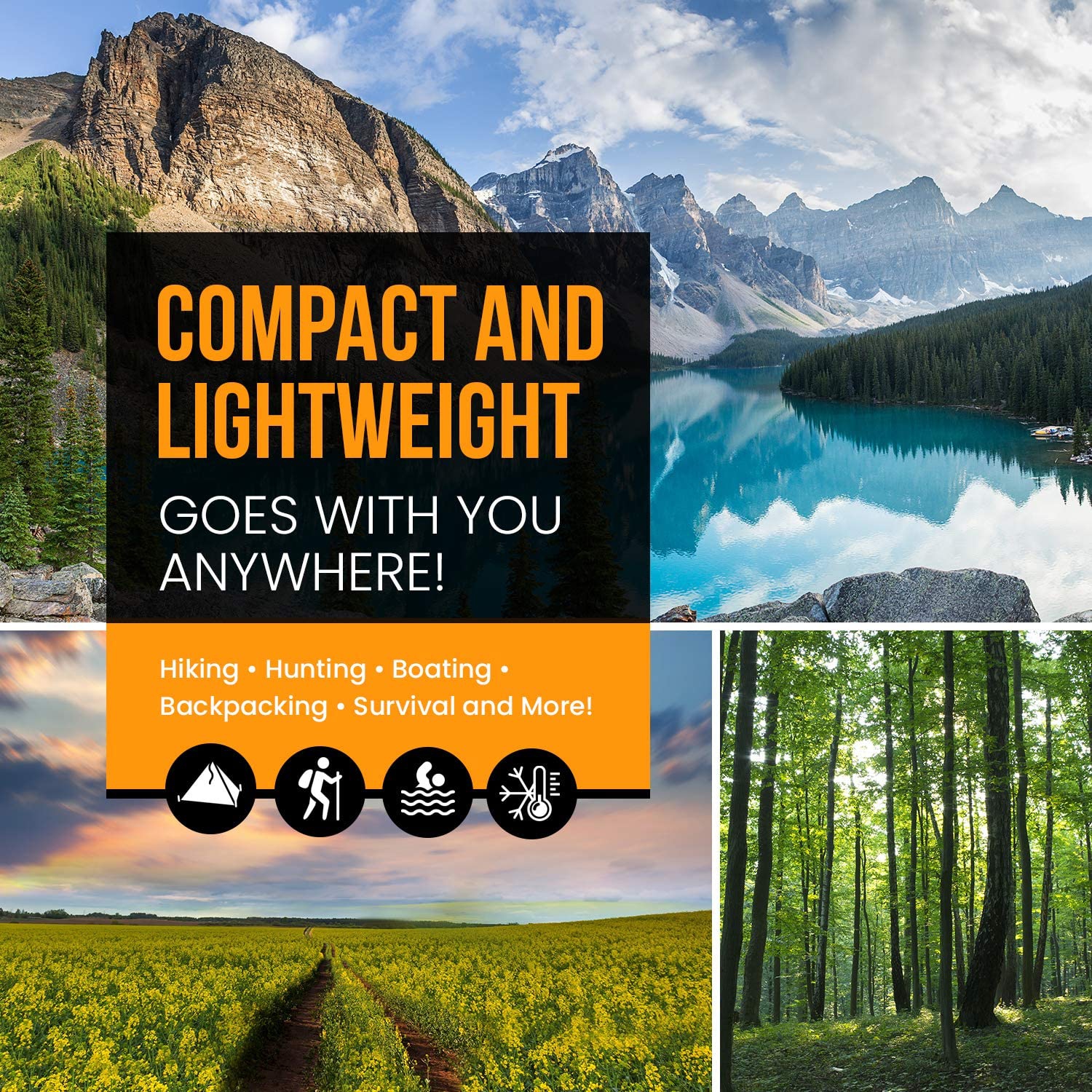 MEKKAPRO SOS Emergency Thermal Bivy Sleeping Bag with Survival Whistle, Survival Bivvy Sack