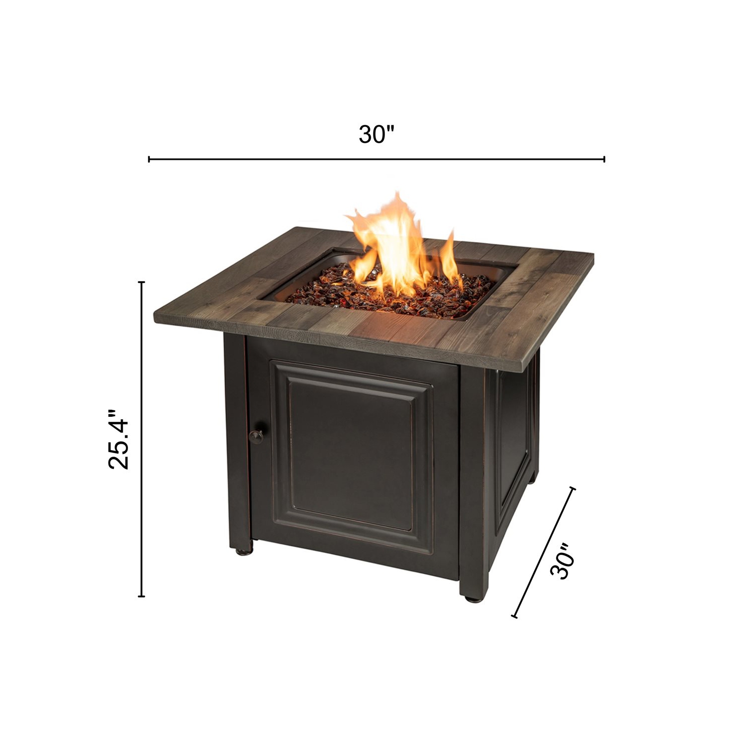 Endless Summer The Burlington Liquid Propane Gas Fire Pit 30"