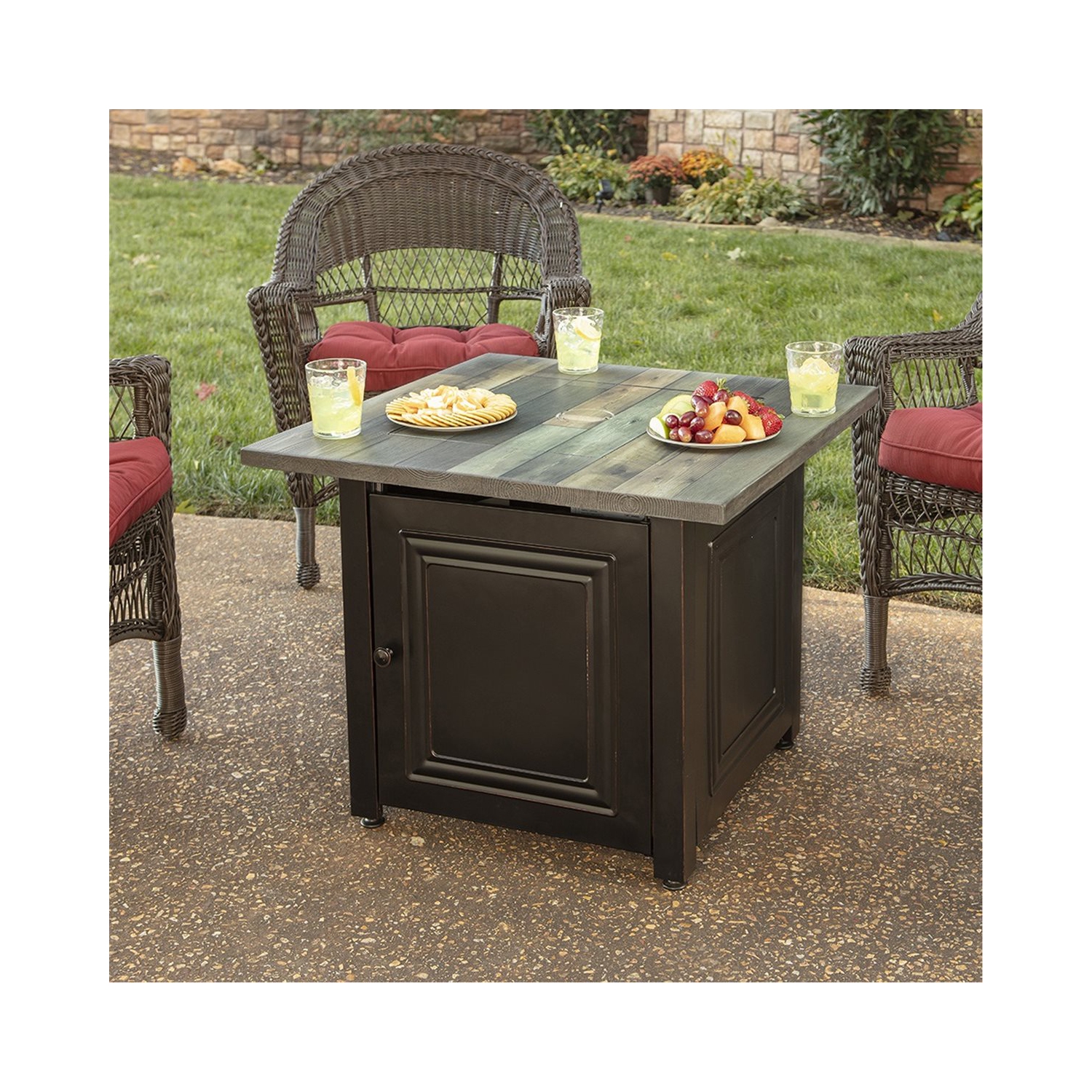 Endless Summer The Burlington Liquid Propane Gas Fire Pit 30"