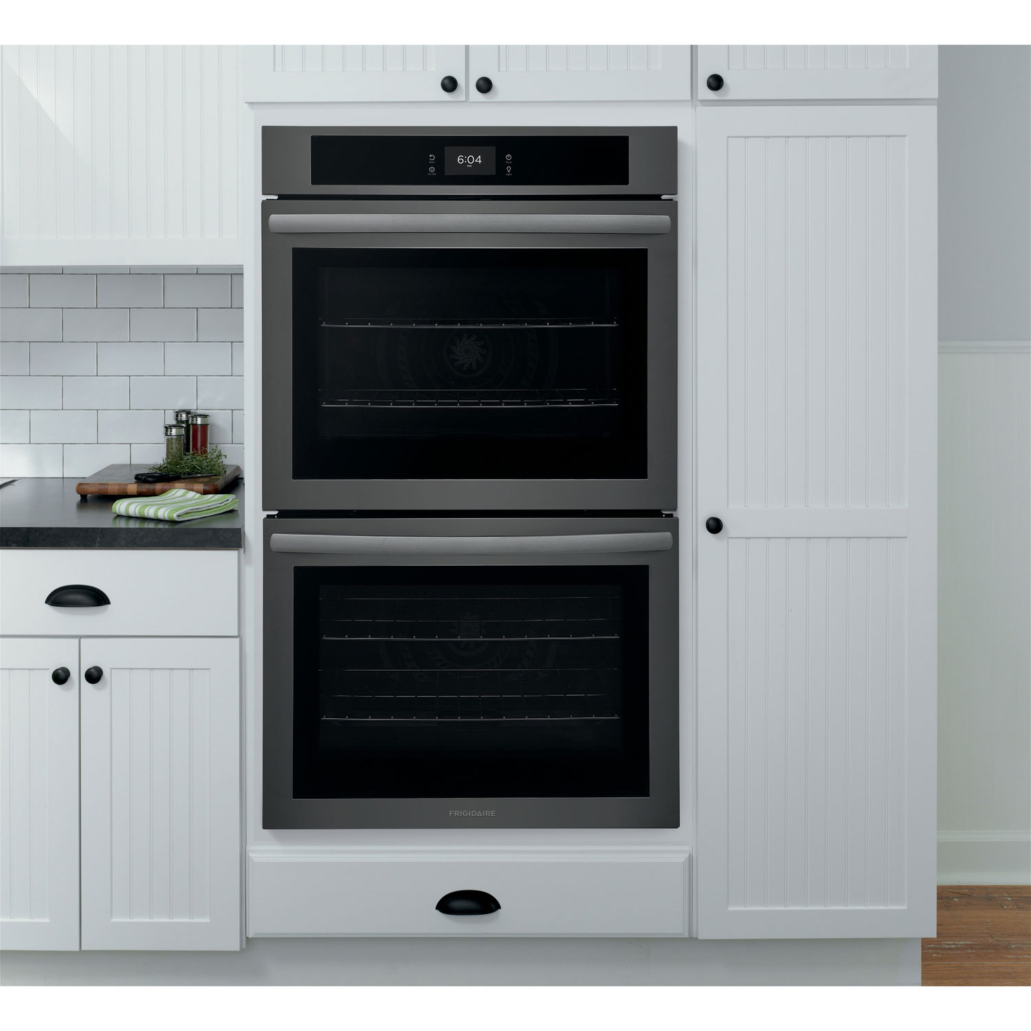 Frigidaire 30" 10.6 Cu. Ft. Double Self-Clean Electric Wall Oven - Black Stainless