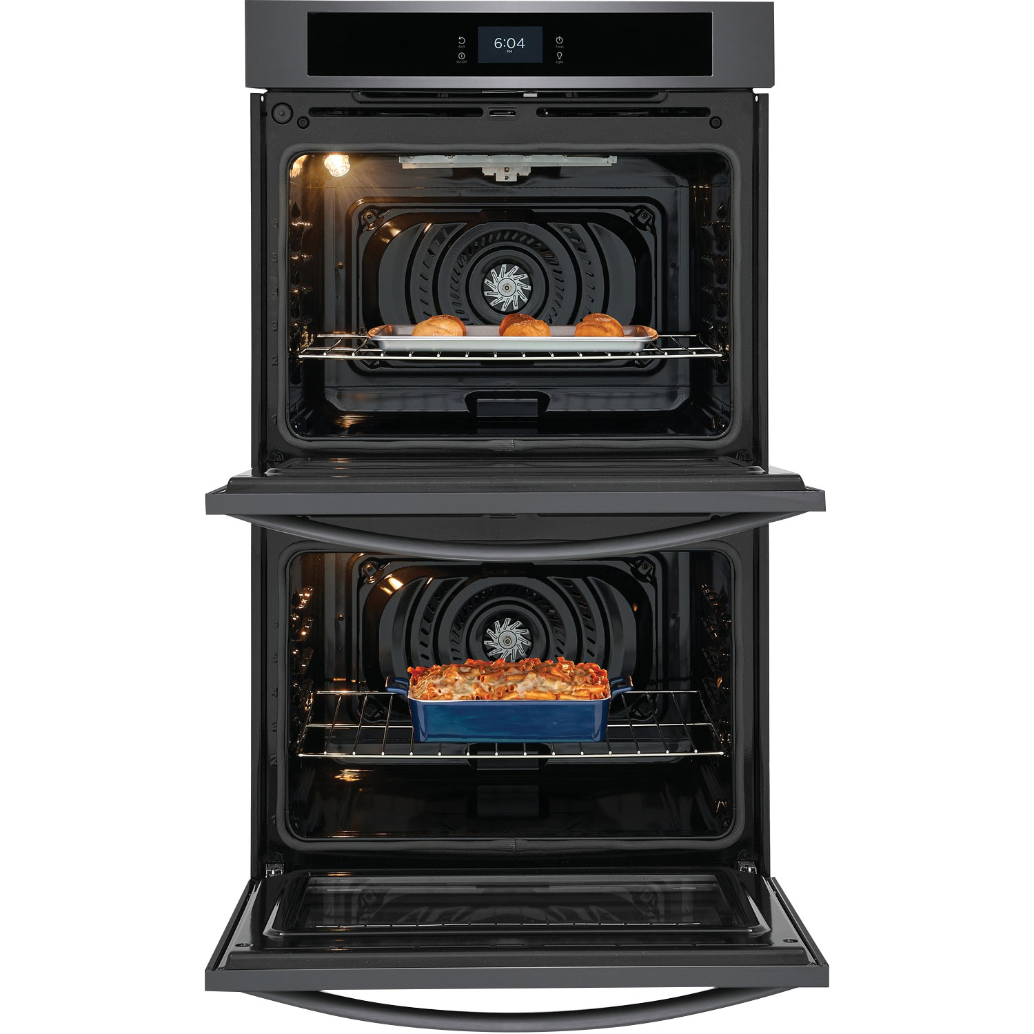 Frigidaire 30" 10.6 Cu. Ft. Double Self-Clean Electric Wall Oven - Black Stainless