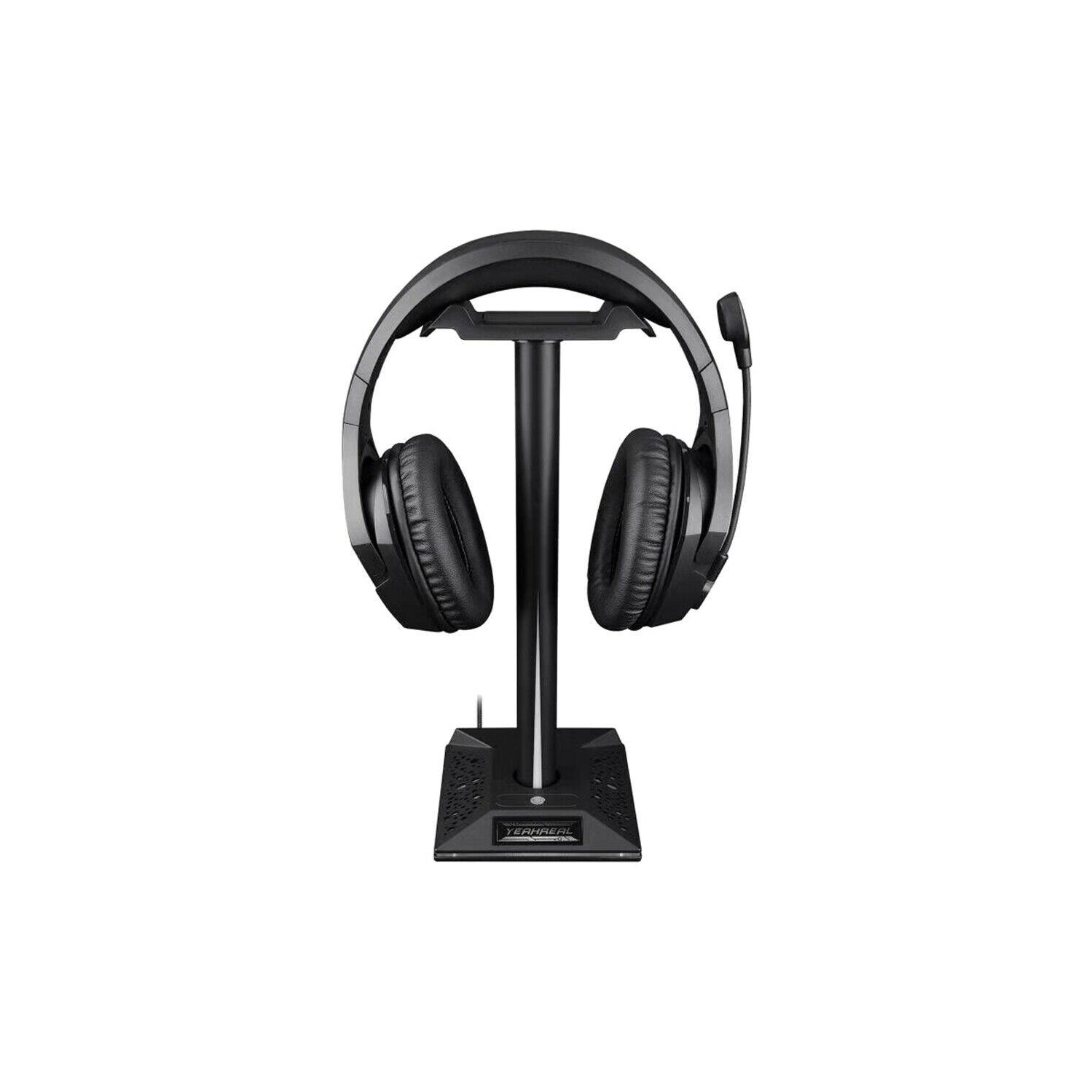 RGB Headphones Desktop Stand Gaming Headset Holder with 3.5mm 2 USB Ports