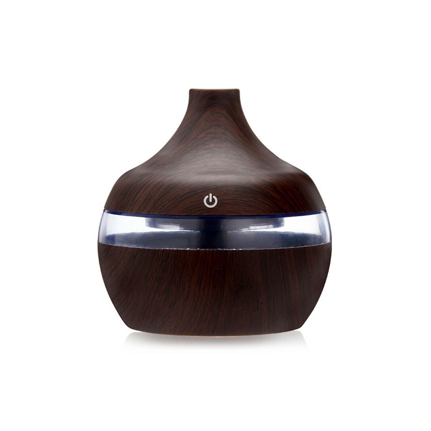 Essential – diffuseur d’huile d’arôme, humidificateur à DEL à grain de bois ultrasonique