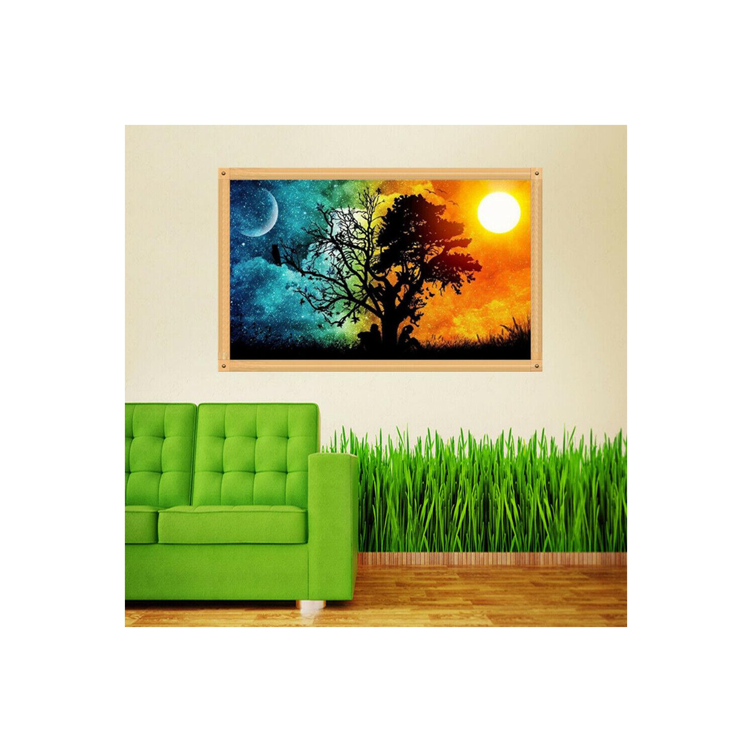 Full Drill Diamond Tree Painting DIY Mosaic Cross Stitch Embroidery Decor