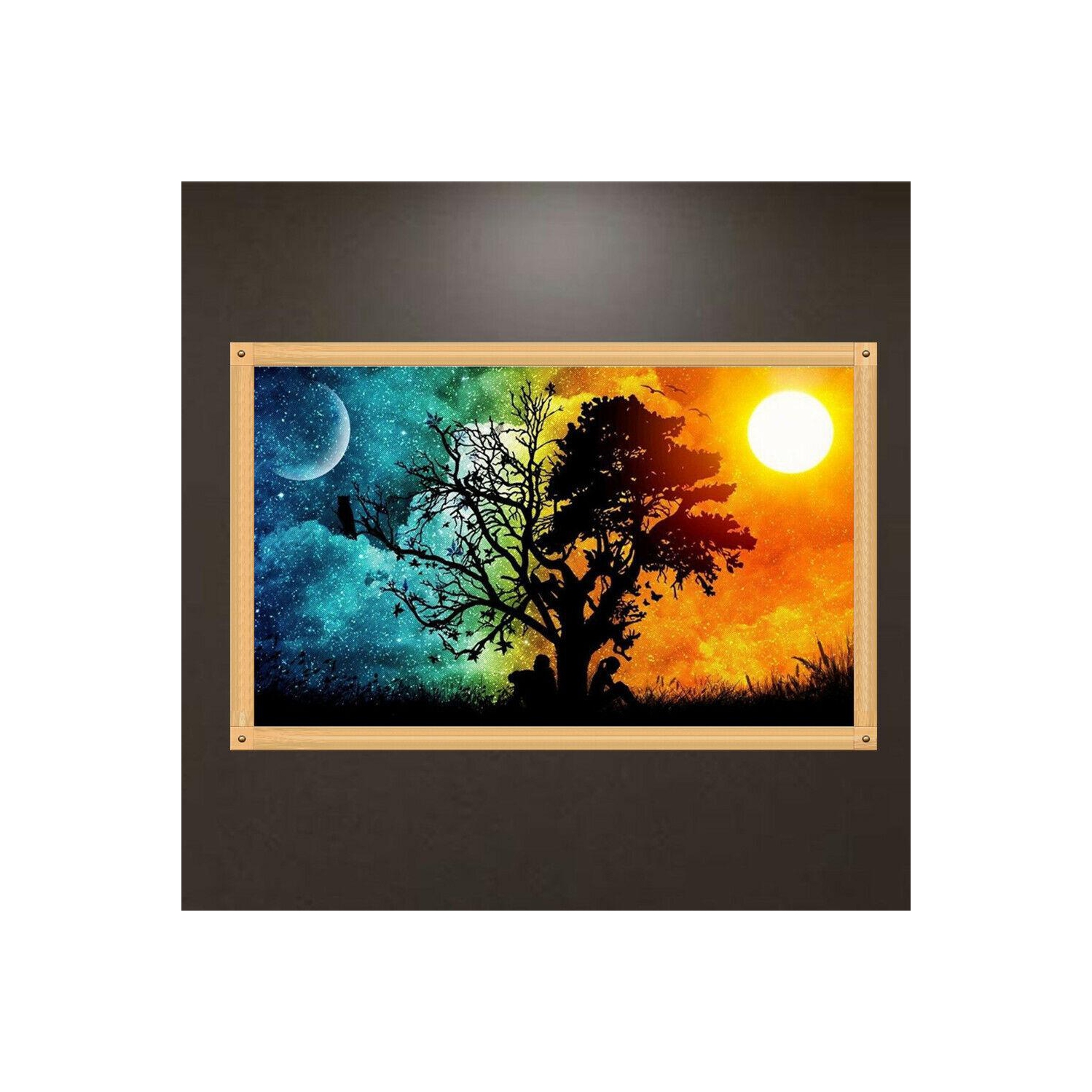 Full Drill Diamond Tree Painting DIY Mosaic Cross Stitch Embroidery Decor
