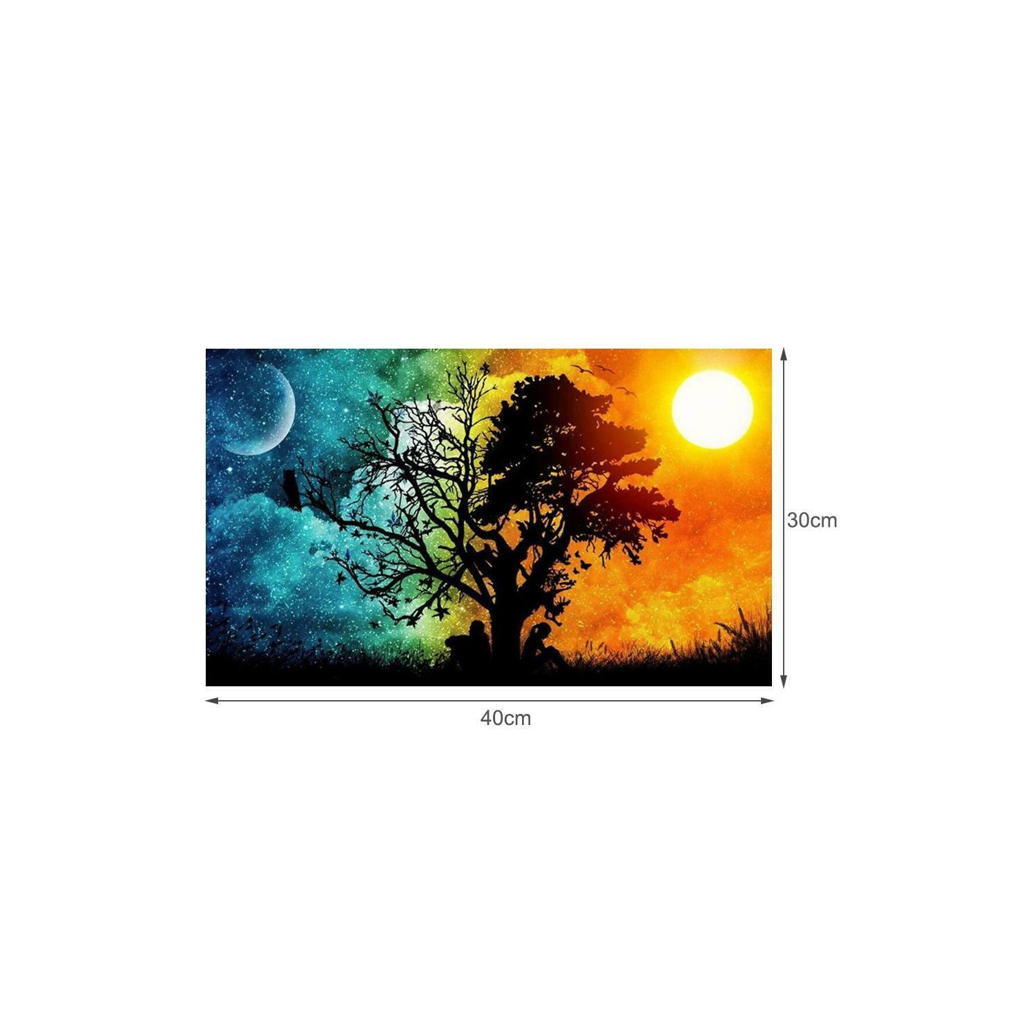 Full Drill Diamond Tree Painting DIY Mosaic Cross Stitch Embroidery Decor