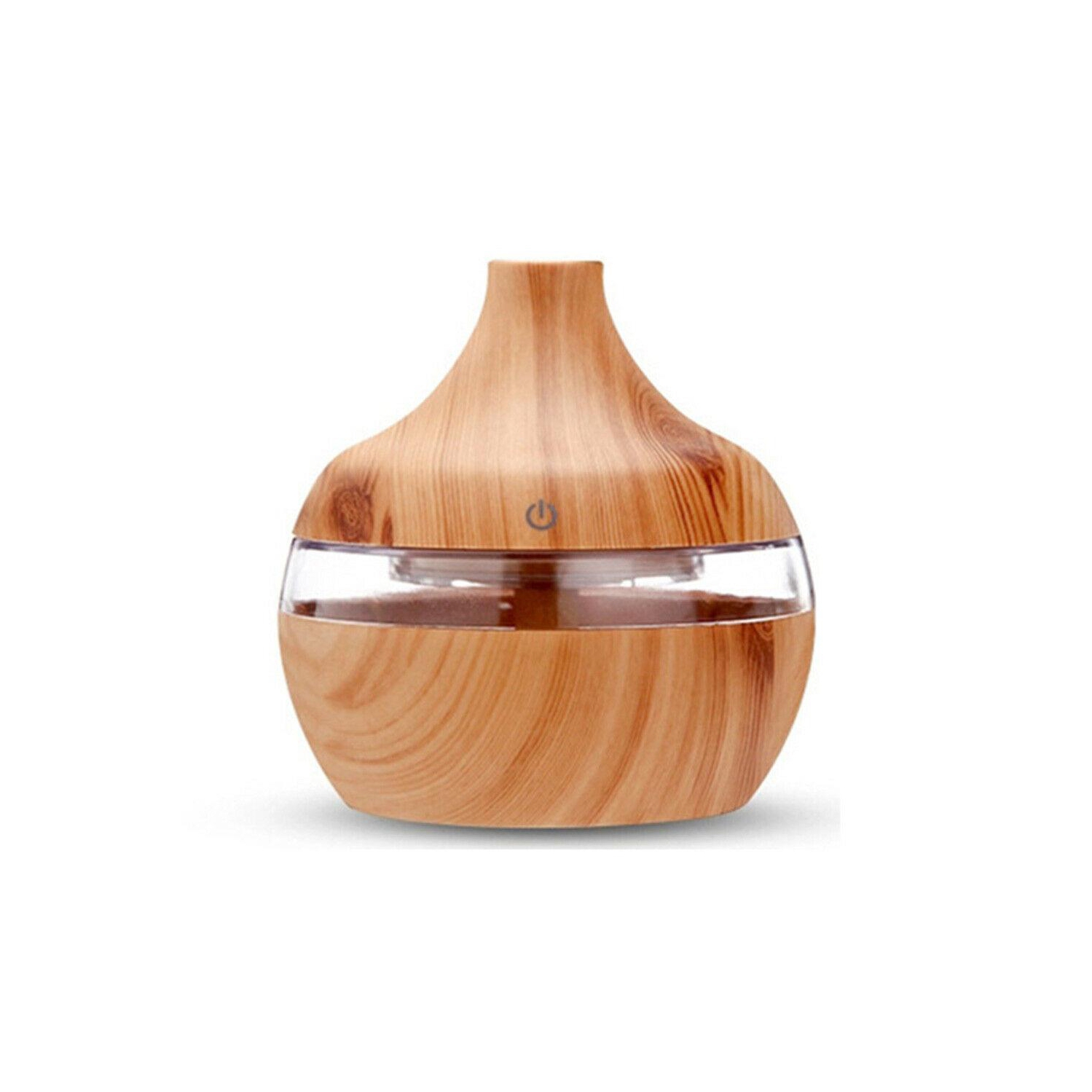 Essential – diffuseur d’huile d’arôme, humidificateur à DEL à grain de bois ultrasonique