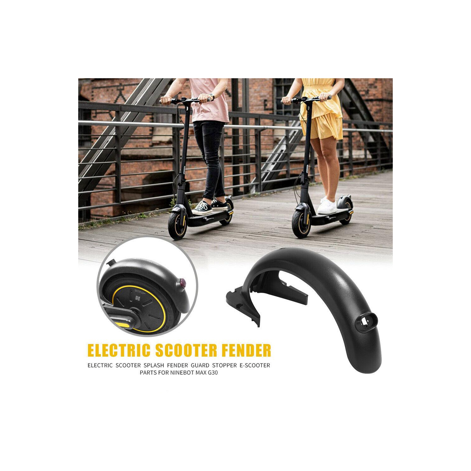 Electric Scooter Rear Tire Tyre Splash Fender Guard for Ninebot MAX G30