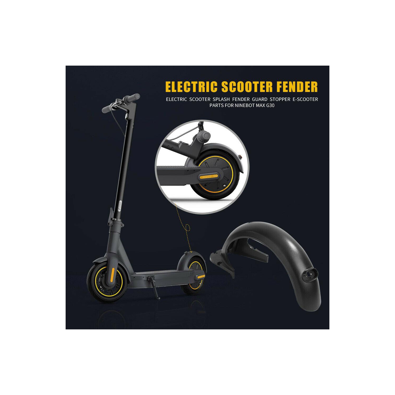 Electric Scooter Rear Tire Tyre Splash Fender Guard for Ninebot MAX G30