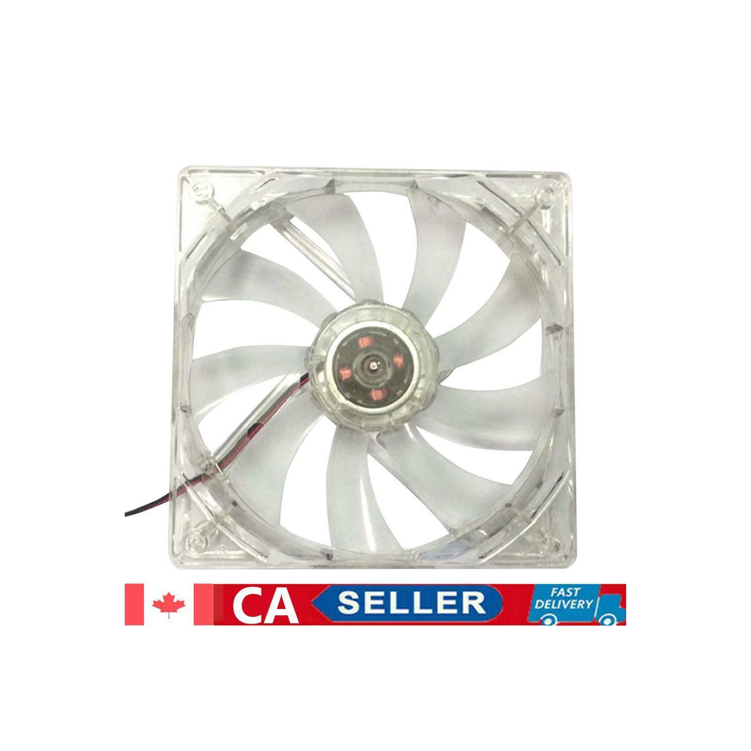 12cm 120mm RED LED 12V 4Pin Computer PC Case Cooler CPU Cooling LED Fan