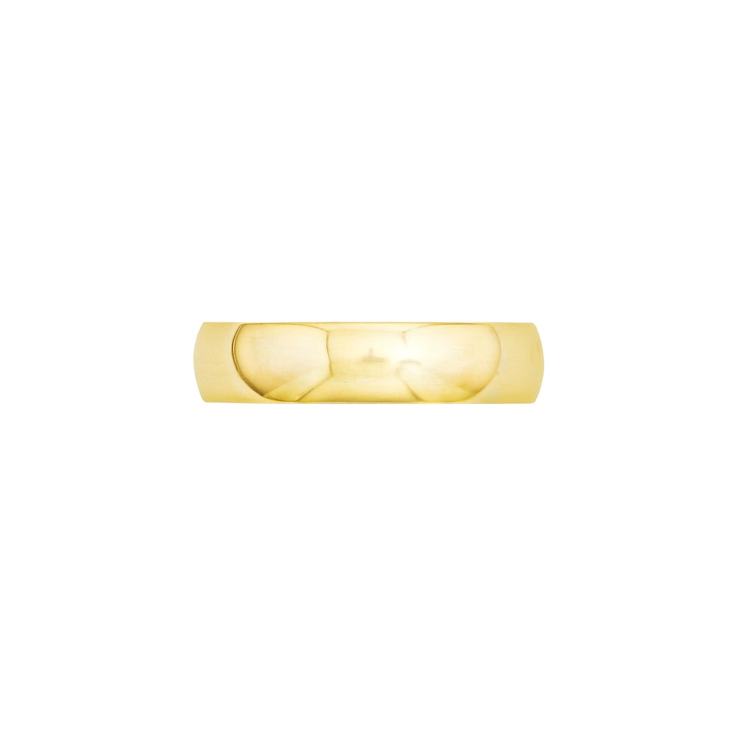 Ladies or Mens 14K Yellow Gold Comfort Fit 5mm Wedding Band Ring