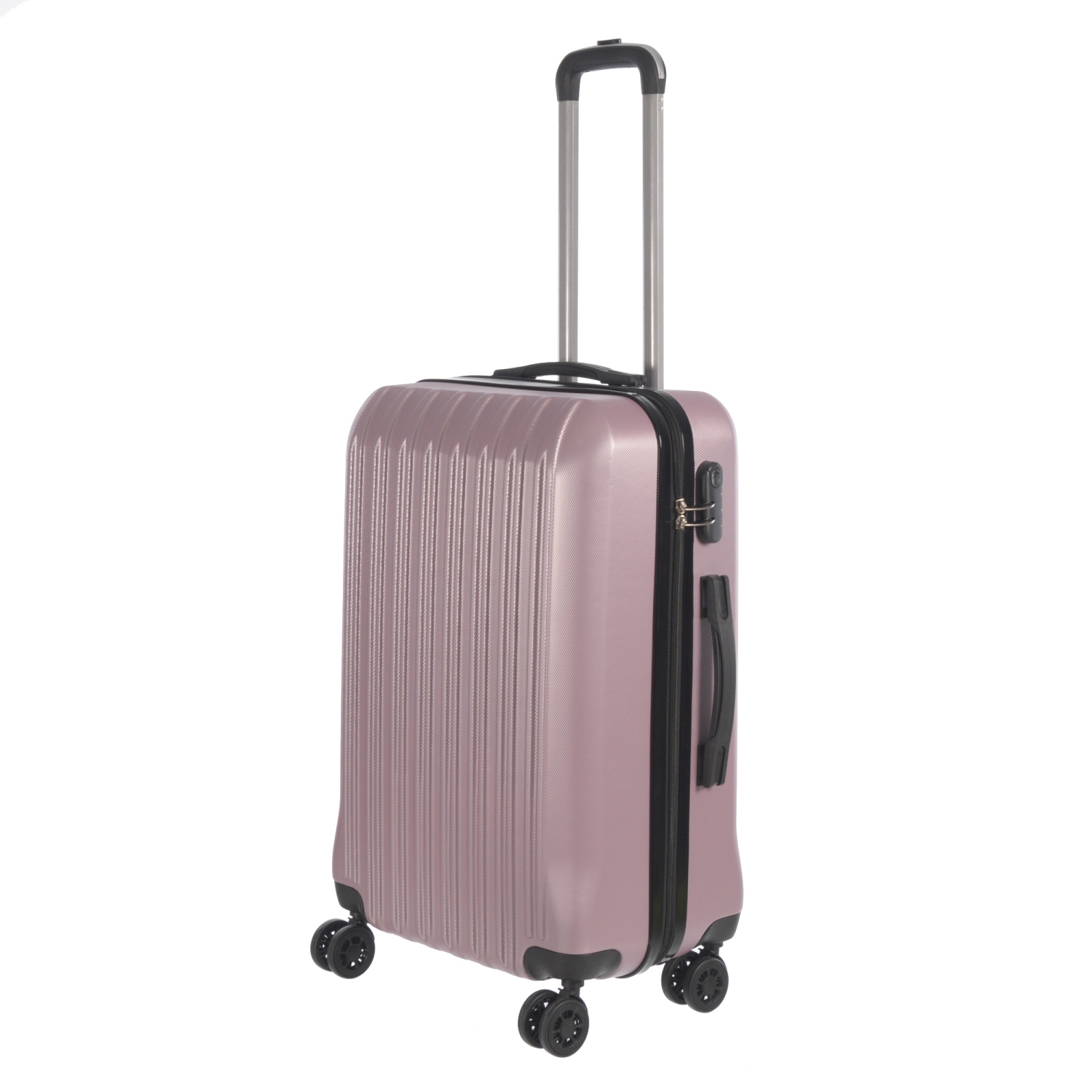 NICCI 24" Medium Size Luggage Grove Collection - Dusty Pink