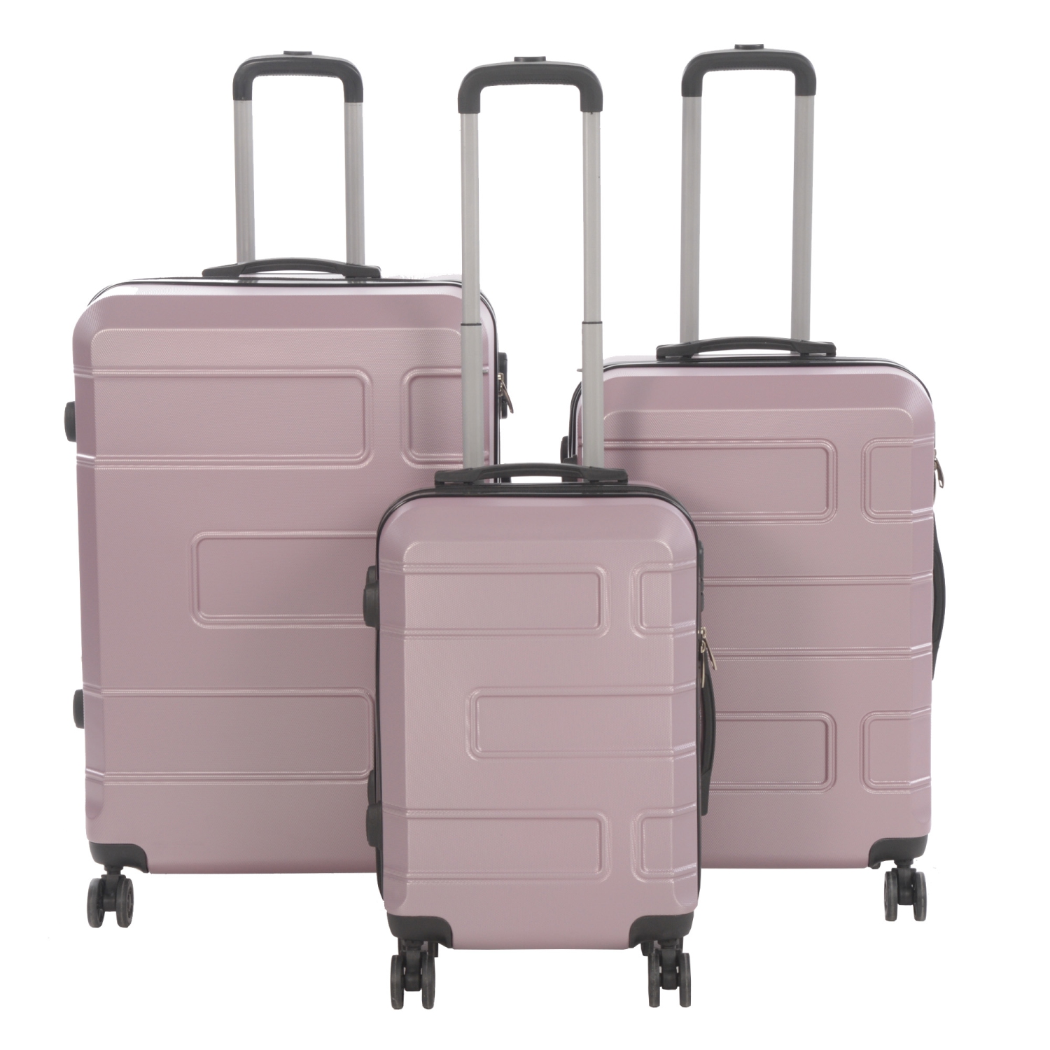 NICCI 24" Medium Size Luggage Grove Collection - Dusty Pink