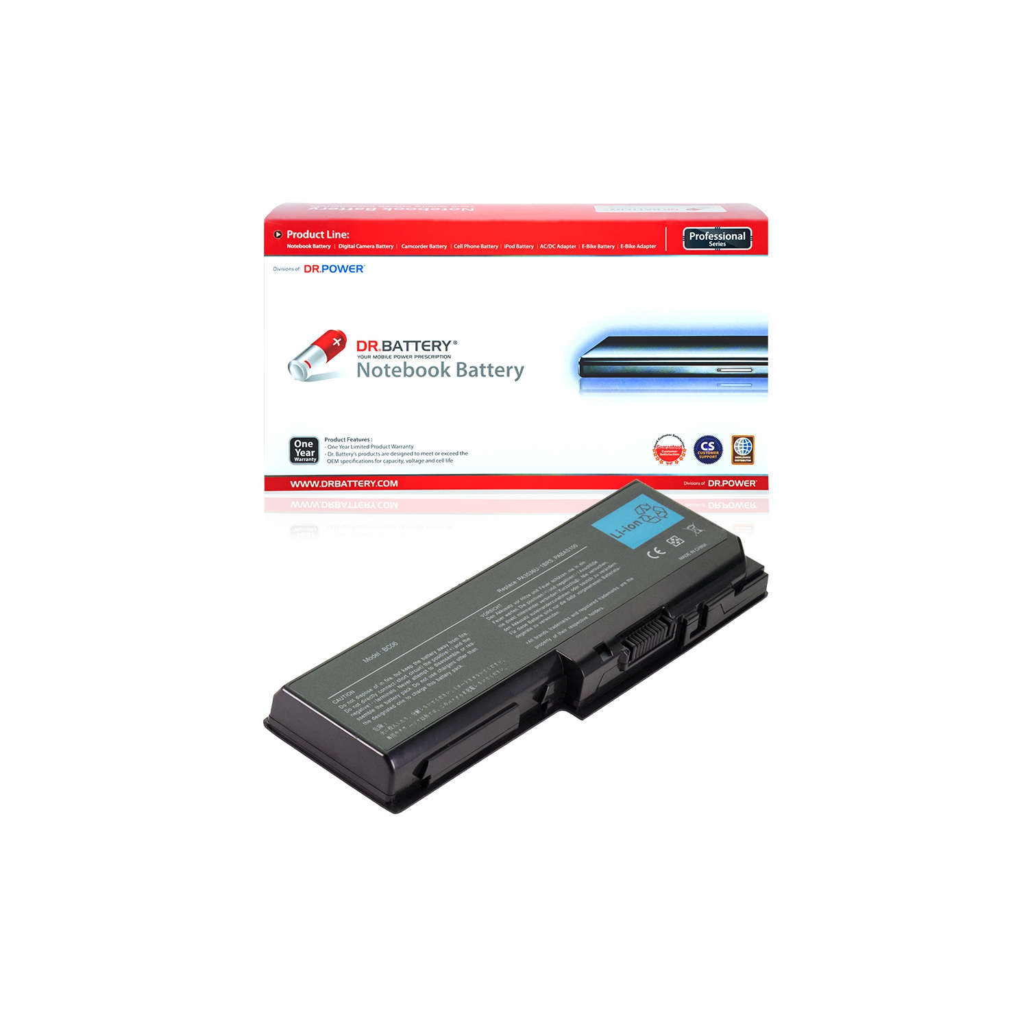 DR. BATTERY Replacement for Toshiba Satellite P200D P205 P205D P300 PA3536U-1BRS PA3537U-1BAS PA3537U-1BRS [10.8V / 48Wh] **Free Shipping**