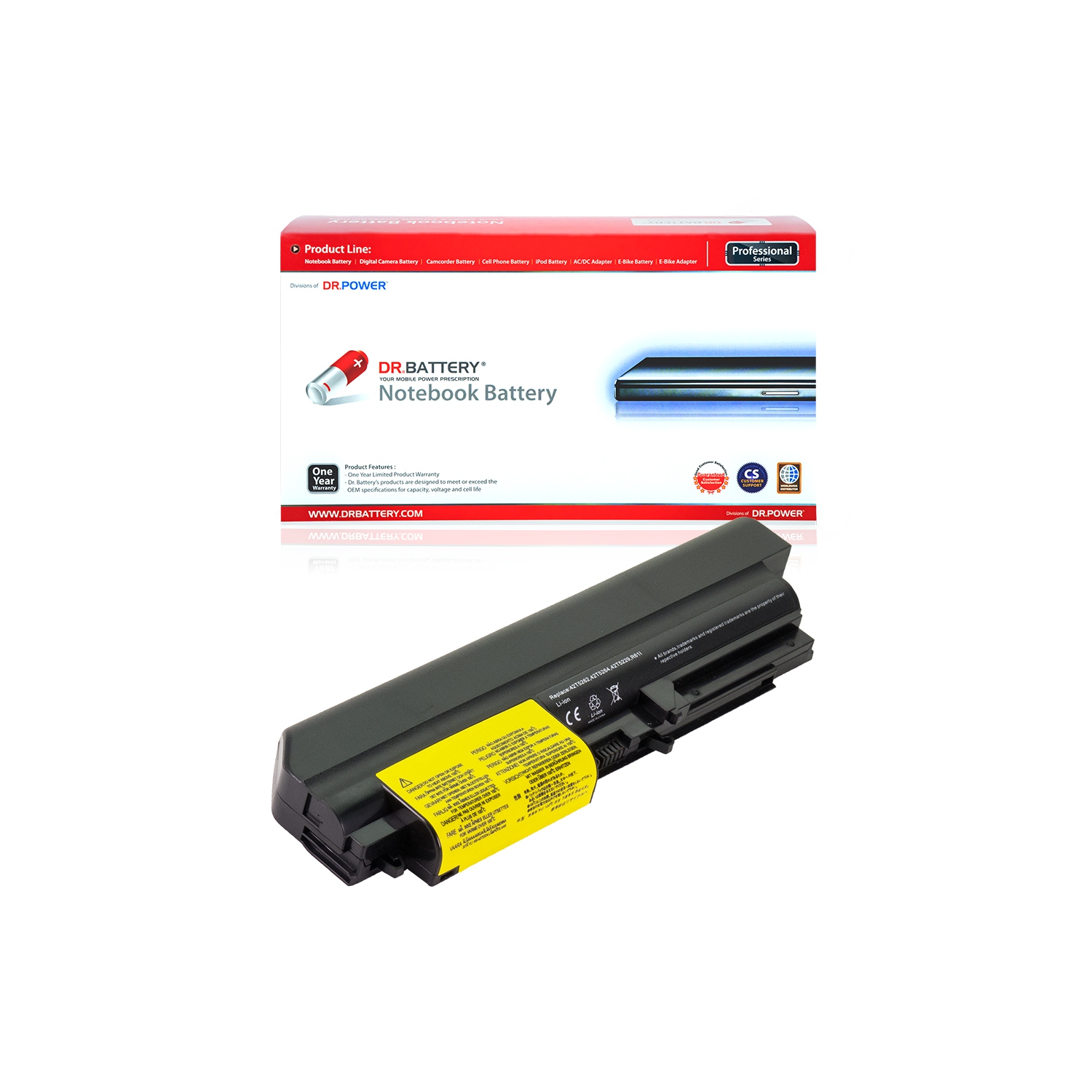 DR. BATTERY - Replacement for IBM ThinkPad R61 7735 / R61 7736 / R61 7737 / R61 7738 / 42T4546 / 42T4548 / 42T4552 / 42T4677
