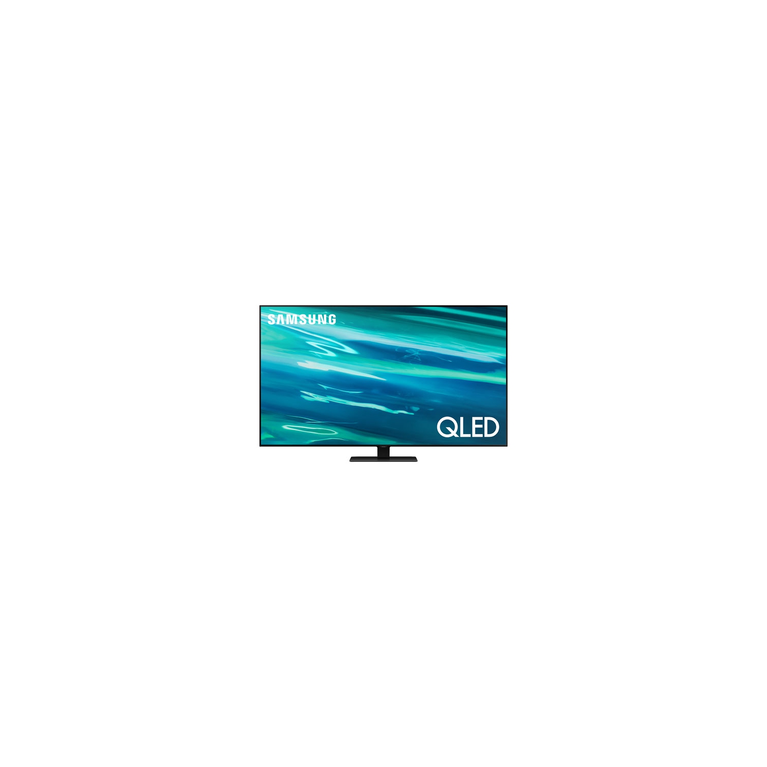 Refurbished (Good) - Samsung 55" 4K UHD HDR QLED Tizen OS Smart TV (QN55Q80AAFXZC) - 2021 - Titan Black