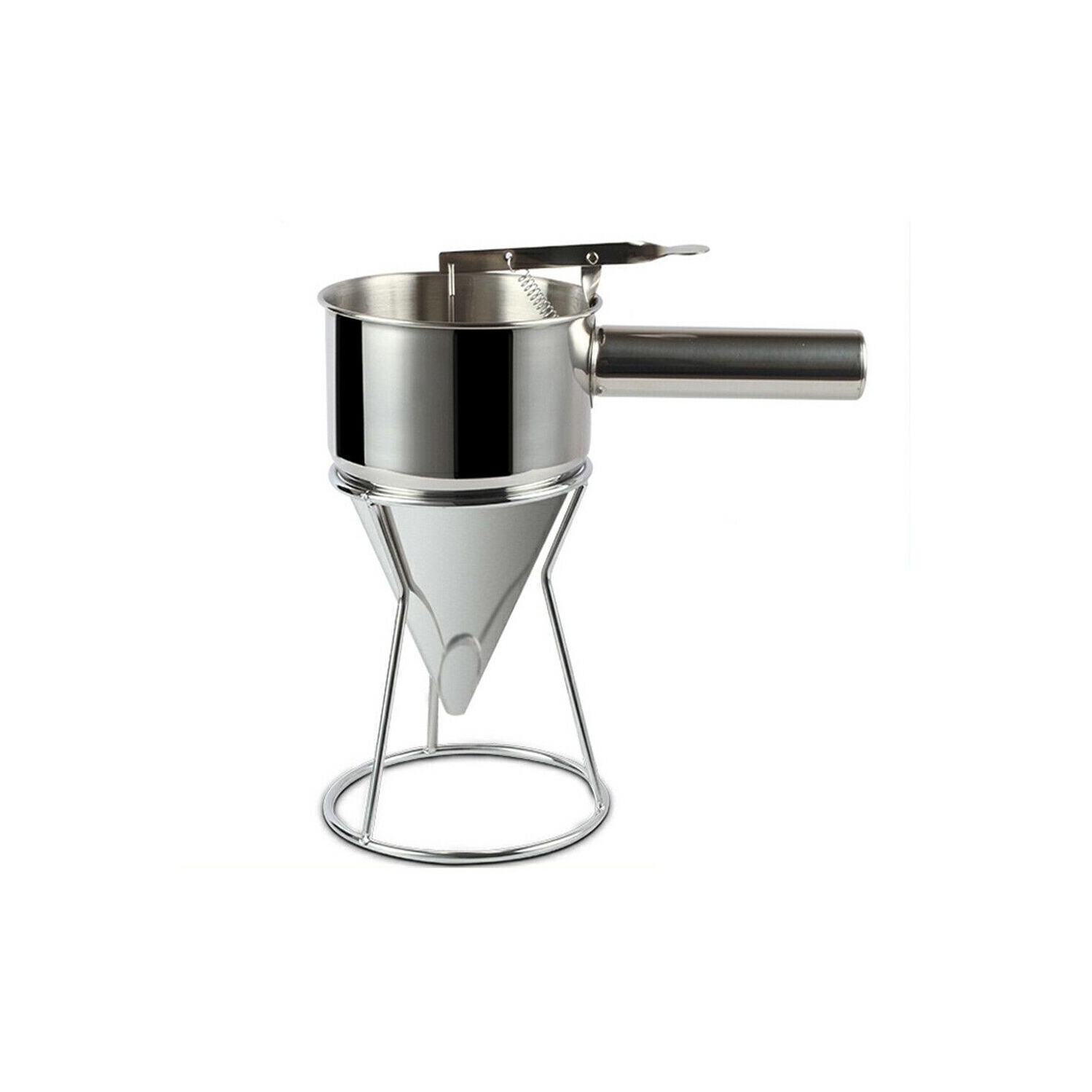 Baking Cake Batter Piston Funnel Stainless Steel Cream Dosing Dispenser